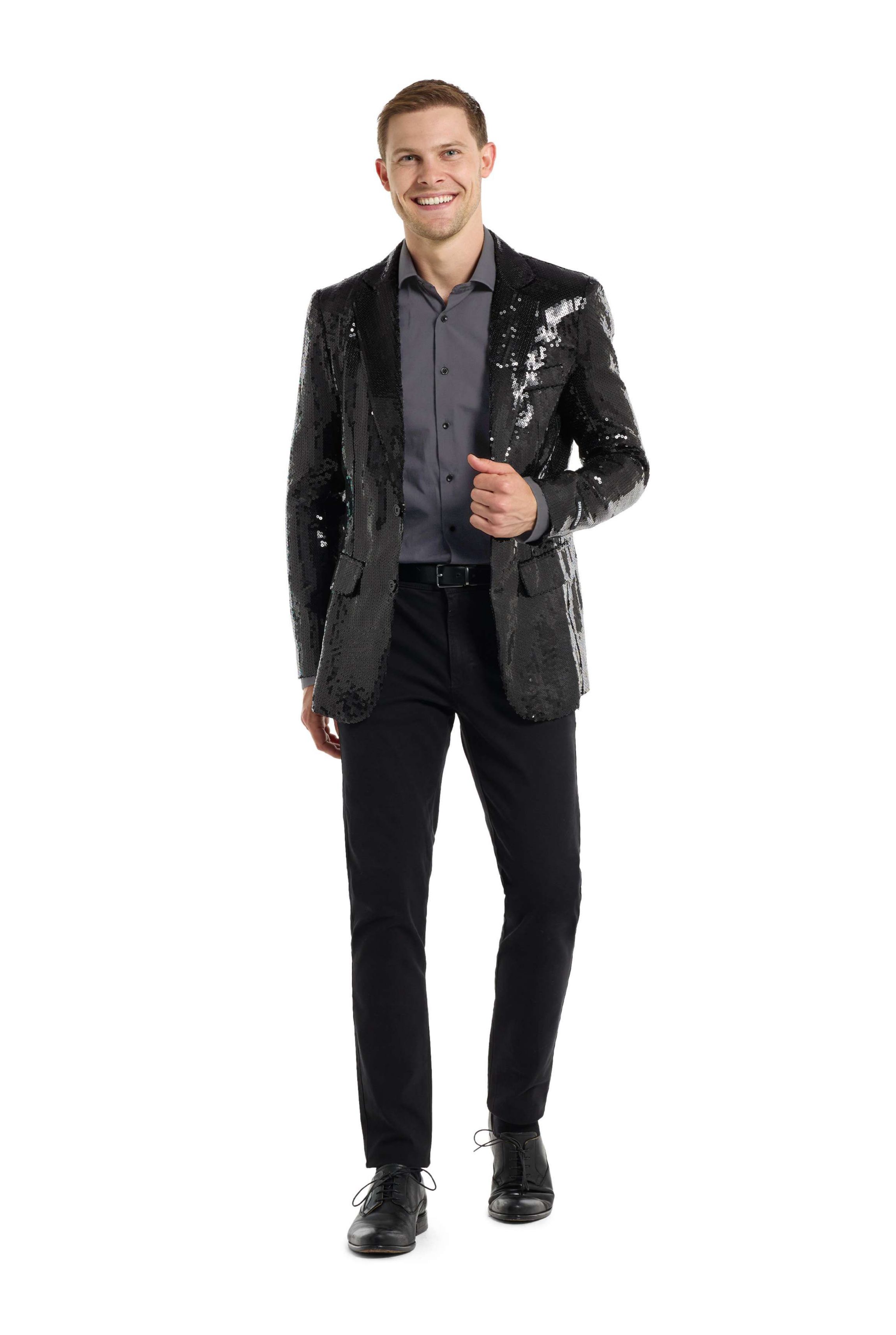 Suitmeister Sequins Black Blazer