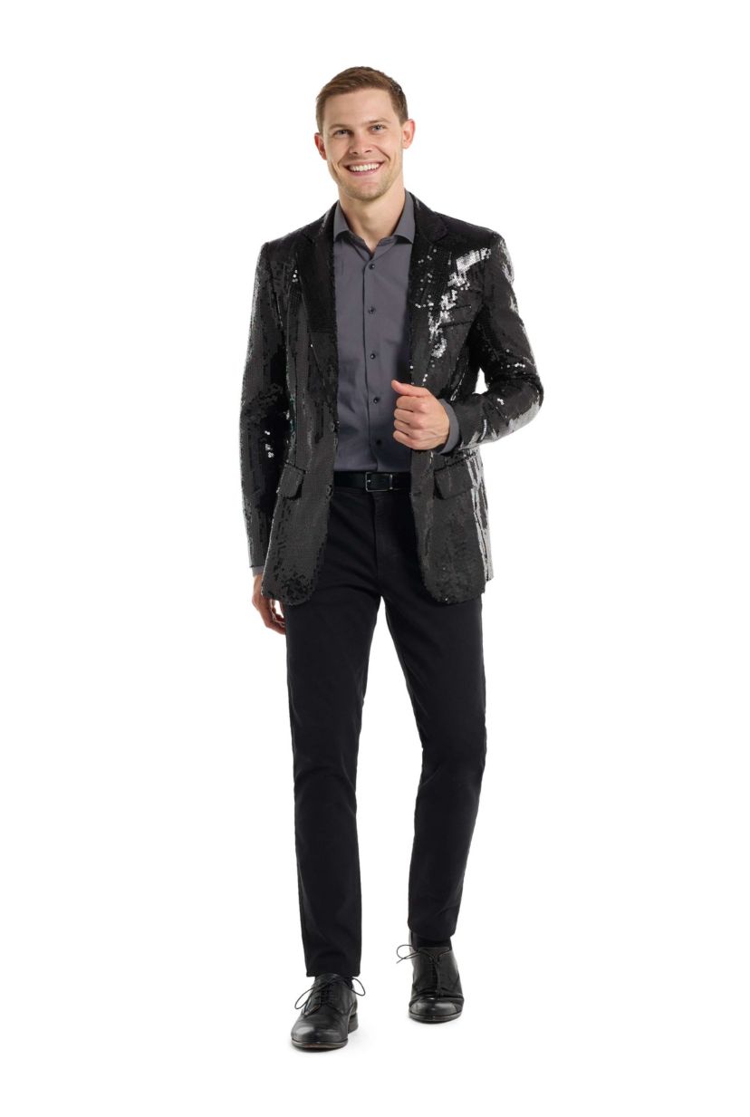 Suitmeister Sequins Black Blazer