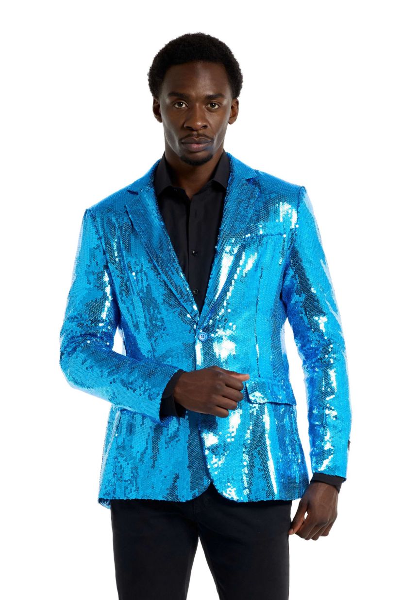 Suitmeister Sequins Blue Blazer