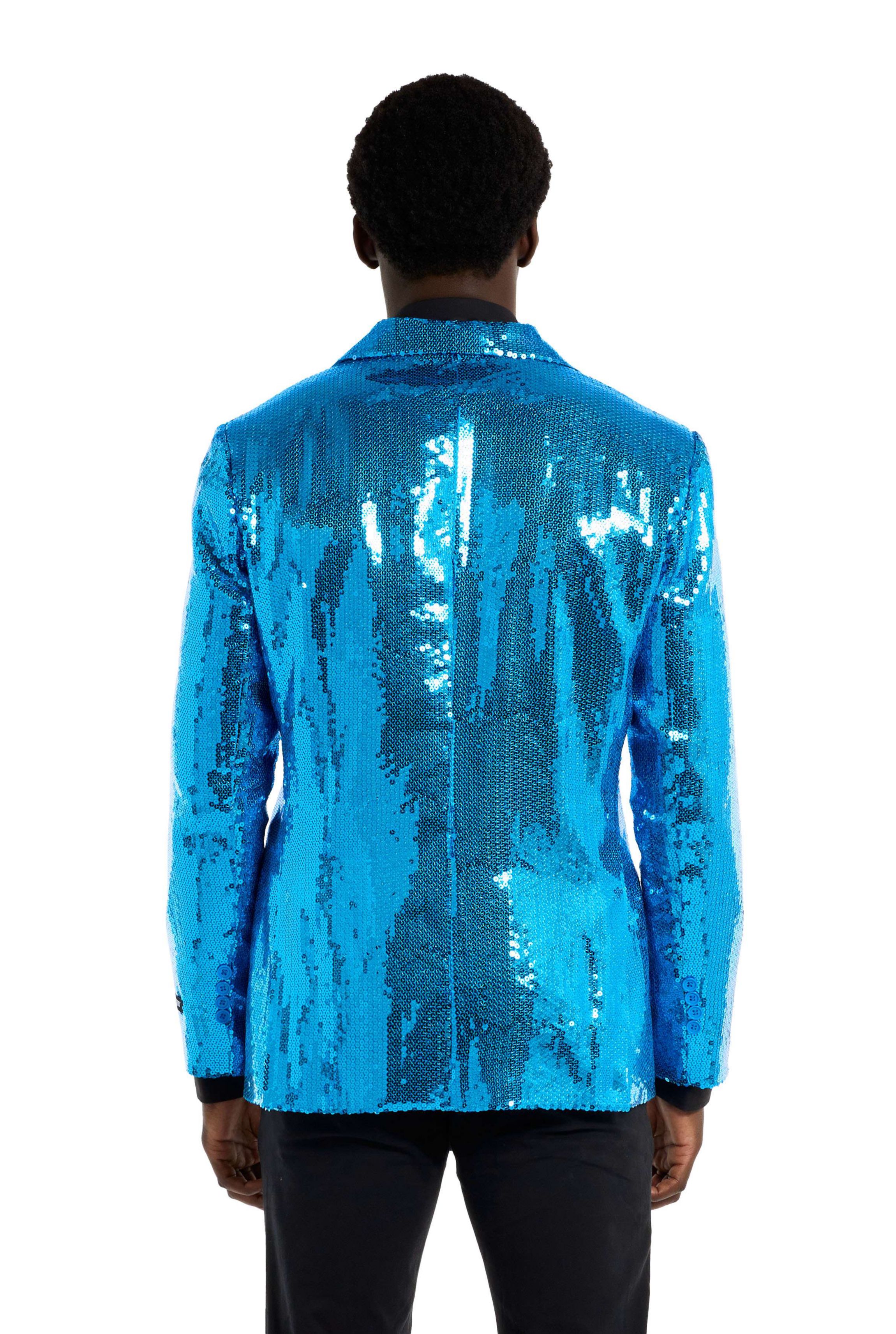Suitmeister Sequins Blue Blazer