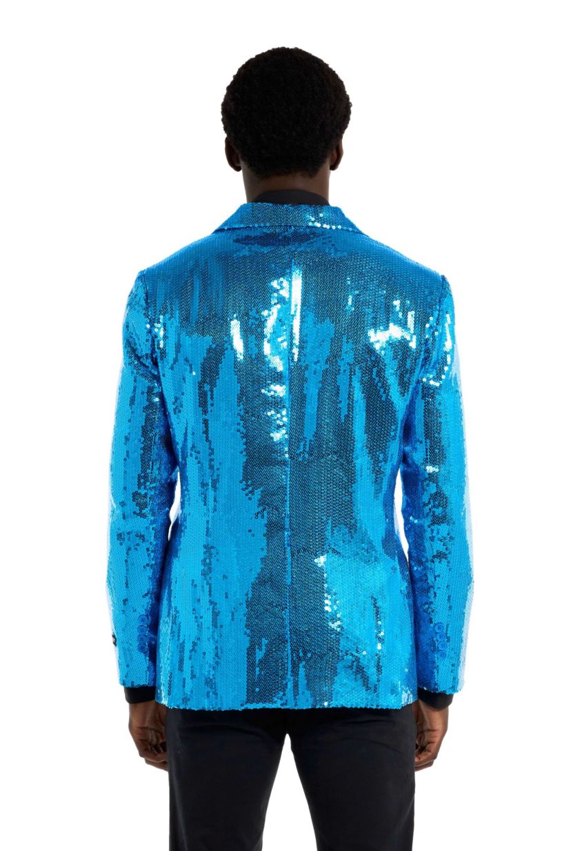 Suitmeister Sequins Blue Blazer
