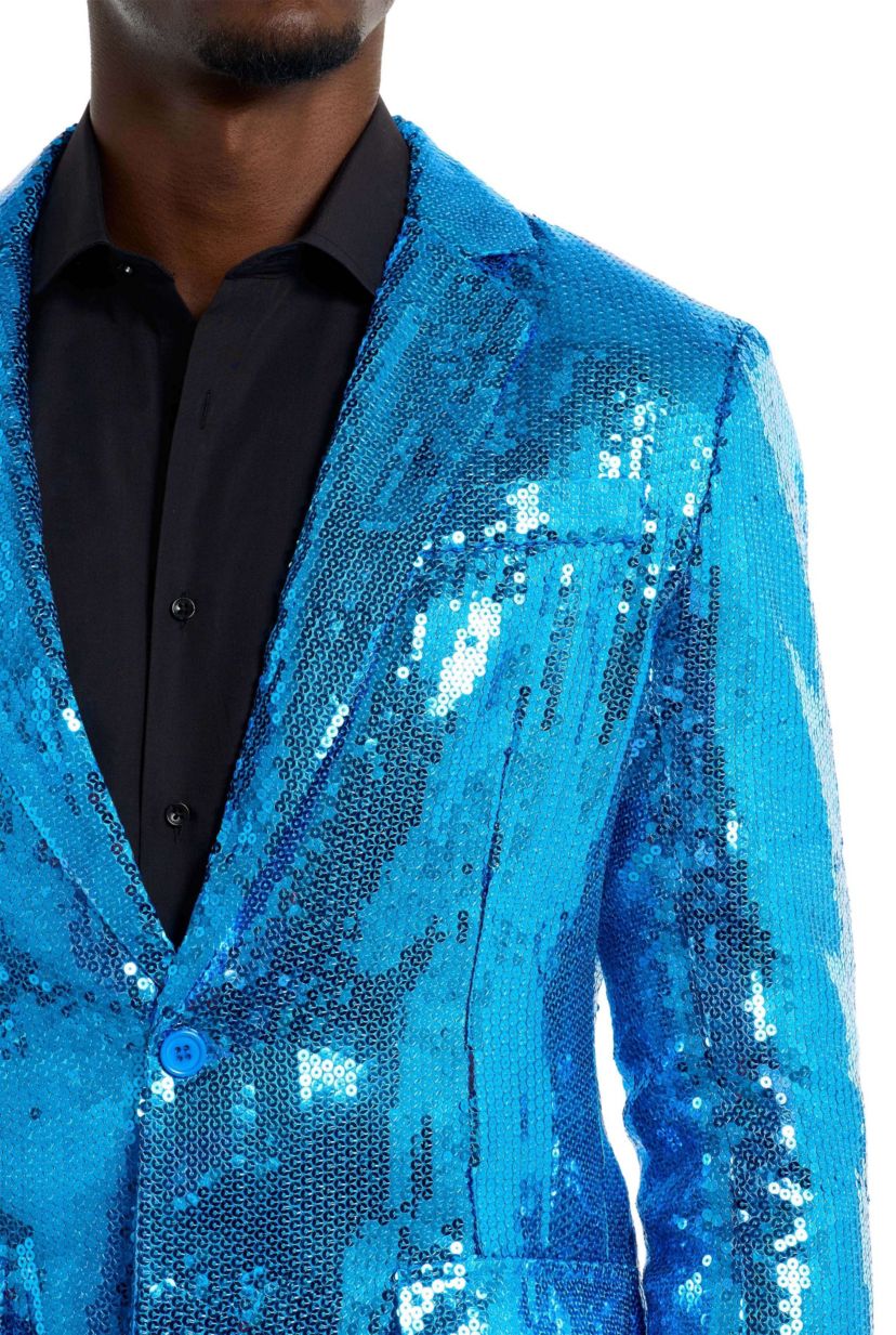 Suitmeister Sequins Blue Blazer