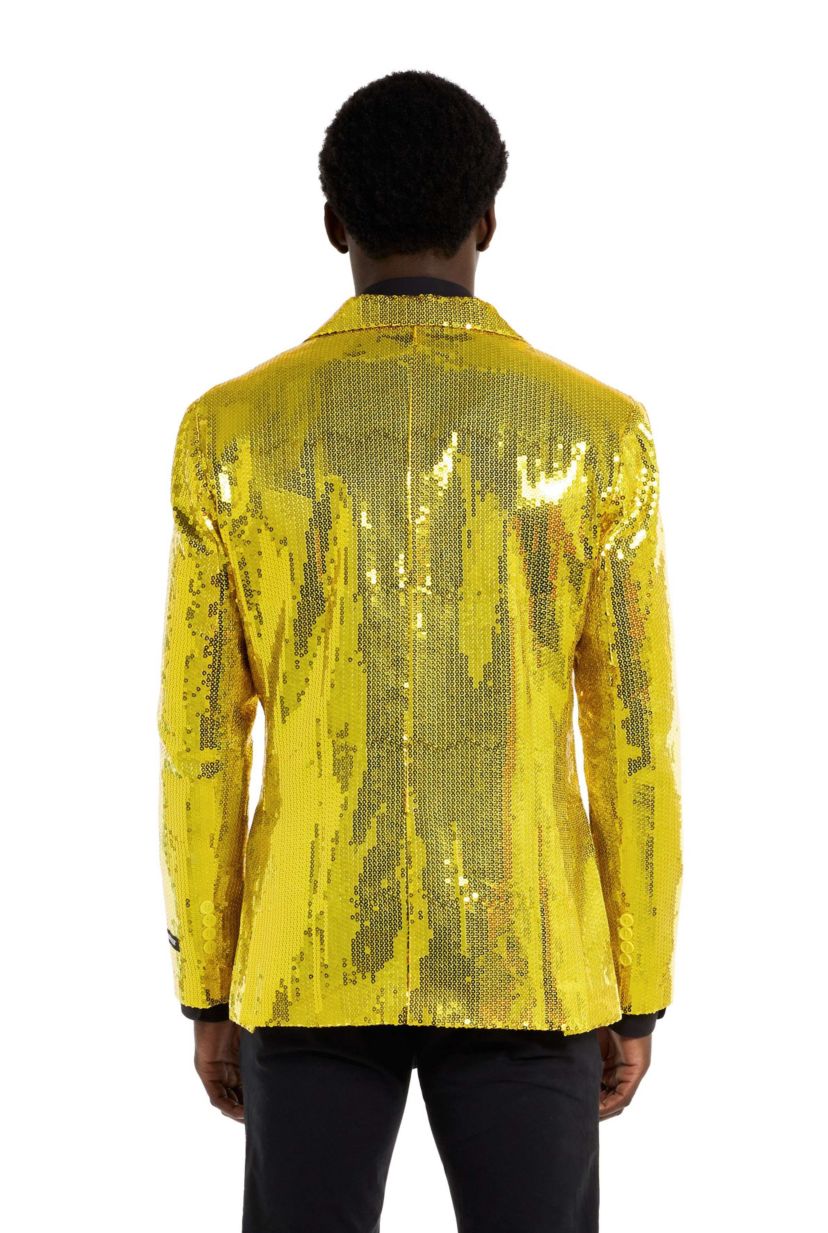 Suitmeister Sequins Yellow Blazer