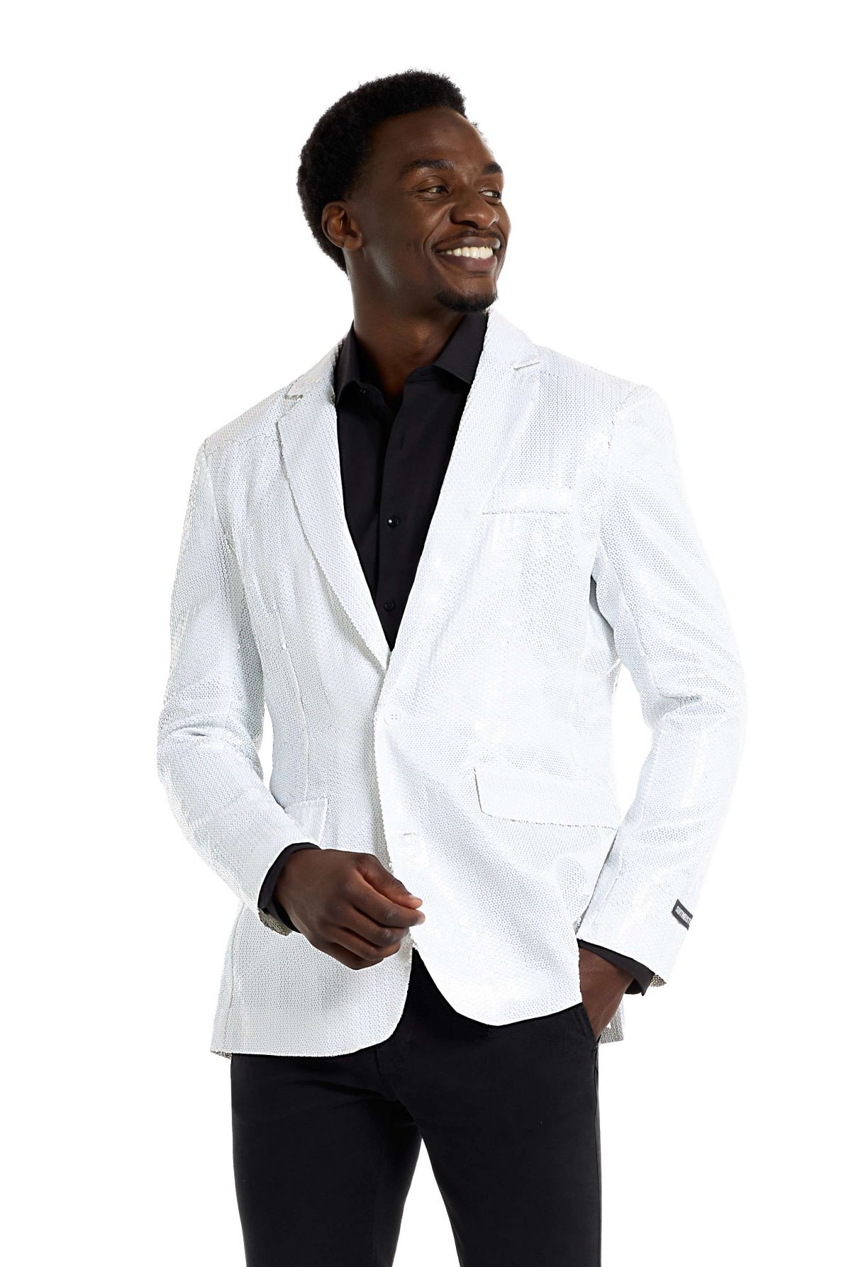 Suitmeister Sequins White Blazer