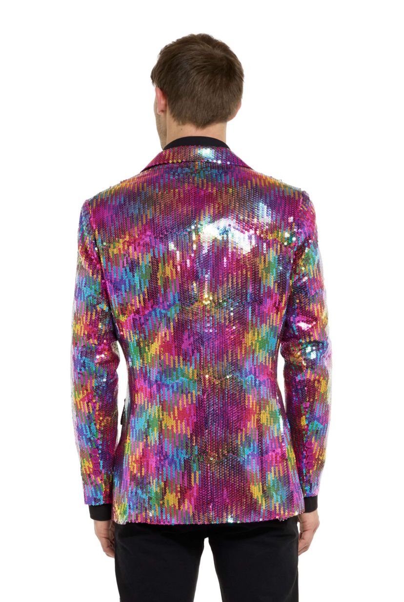 Sequins Rainbow Blazer