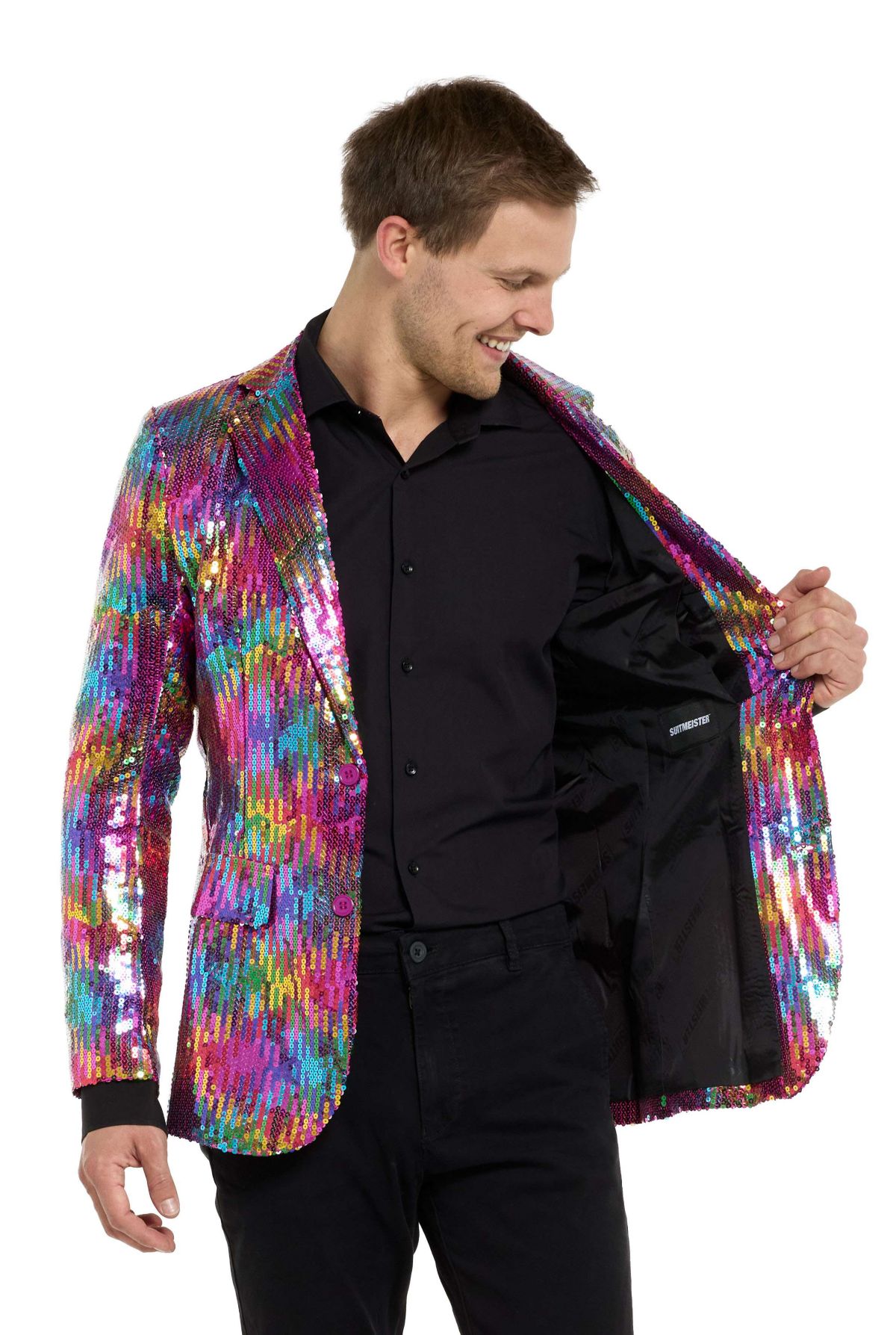 Sequins Rainbow Blazer