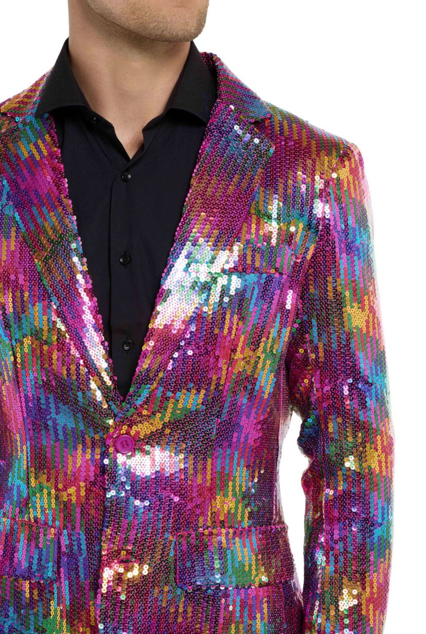 Sequins Rainbow Blazer