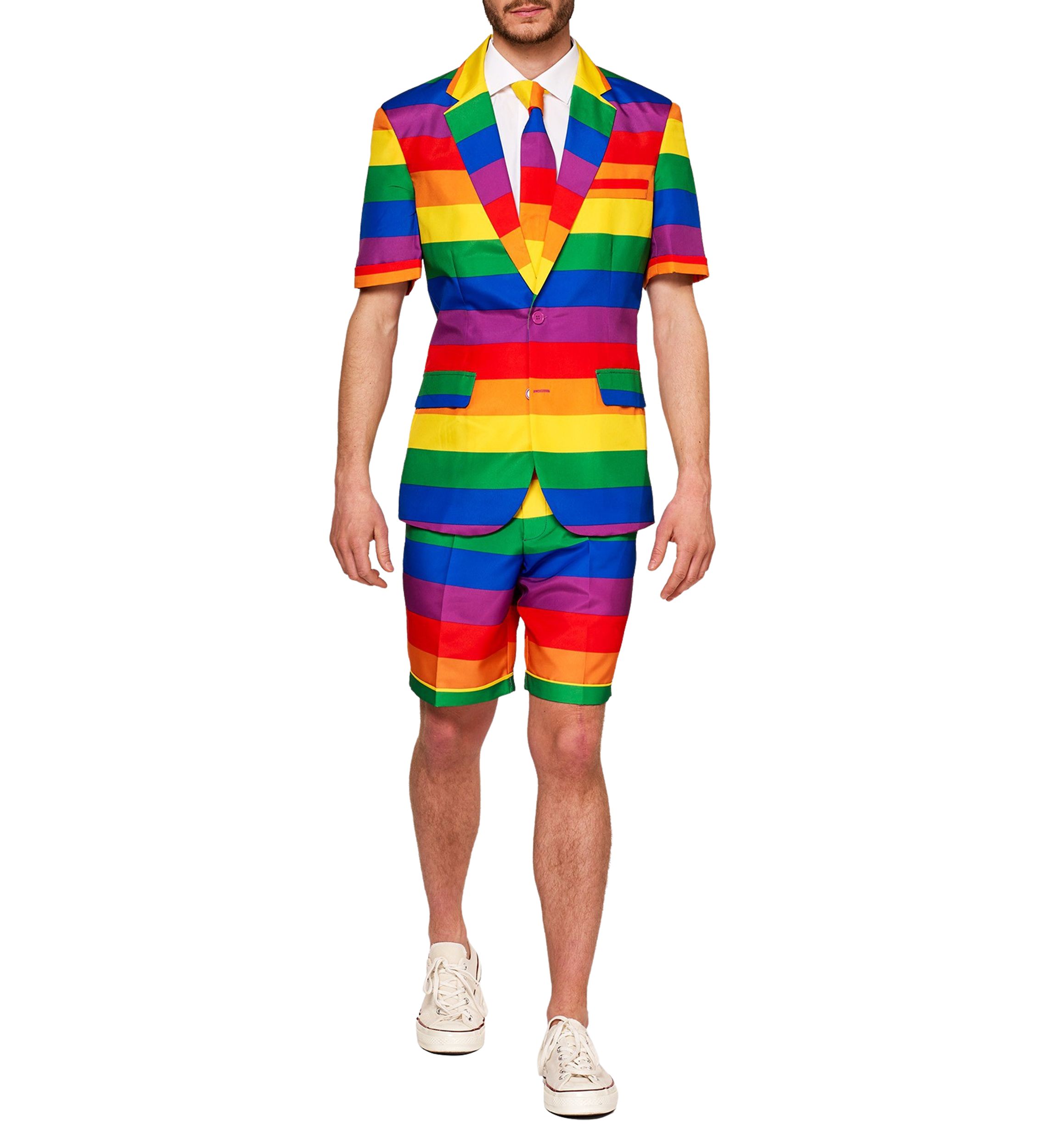 SUMMER Rainbow  2 Piece Suit + Tie