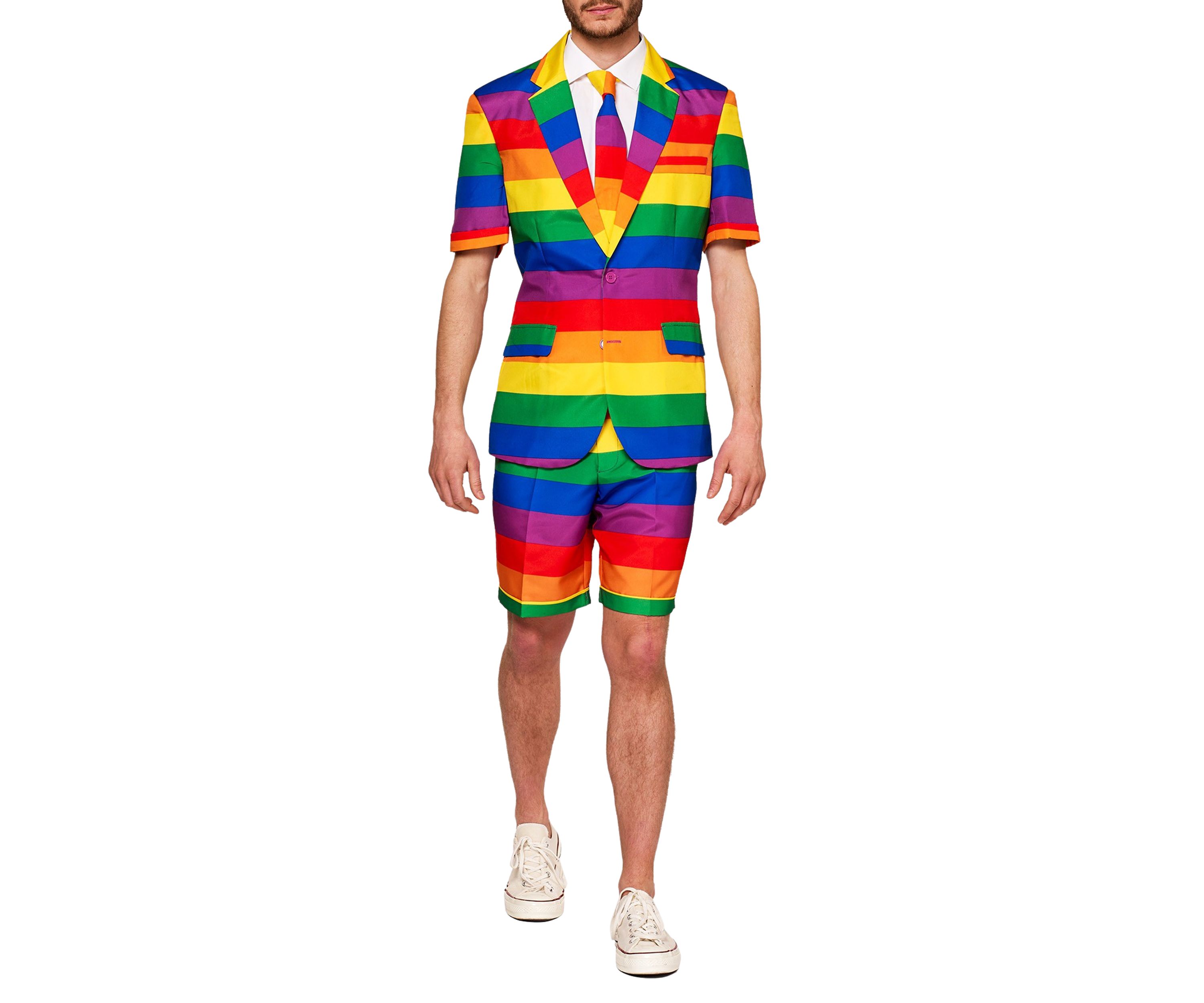 SUMMER Rainbow  2 Piece Suit + Tie