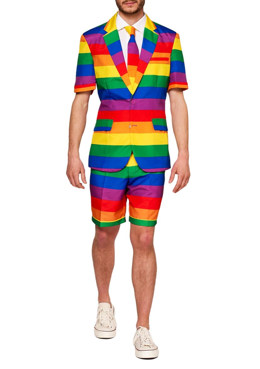 SUMMER Rainbow  2 Piece Suit + Tie