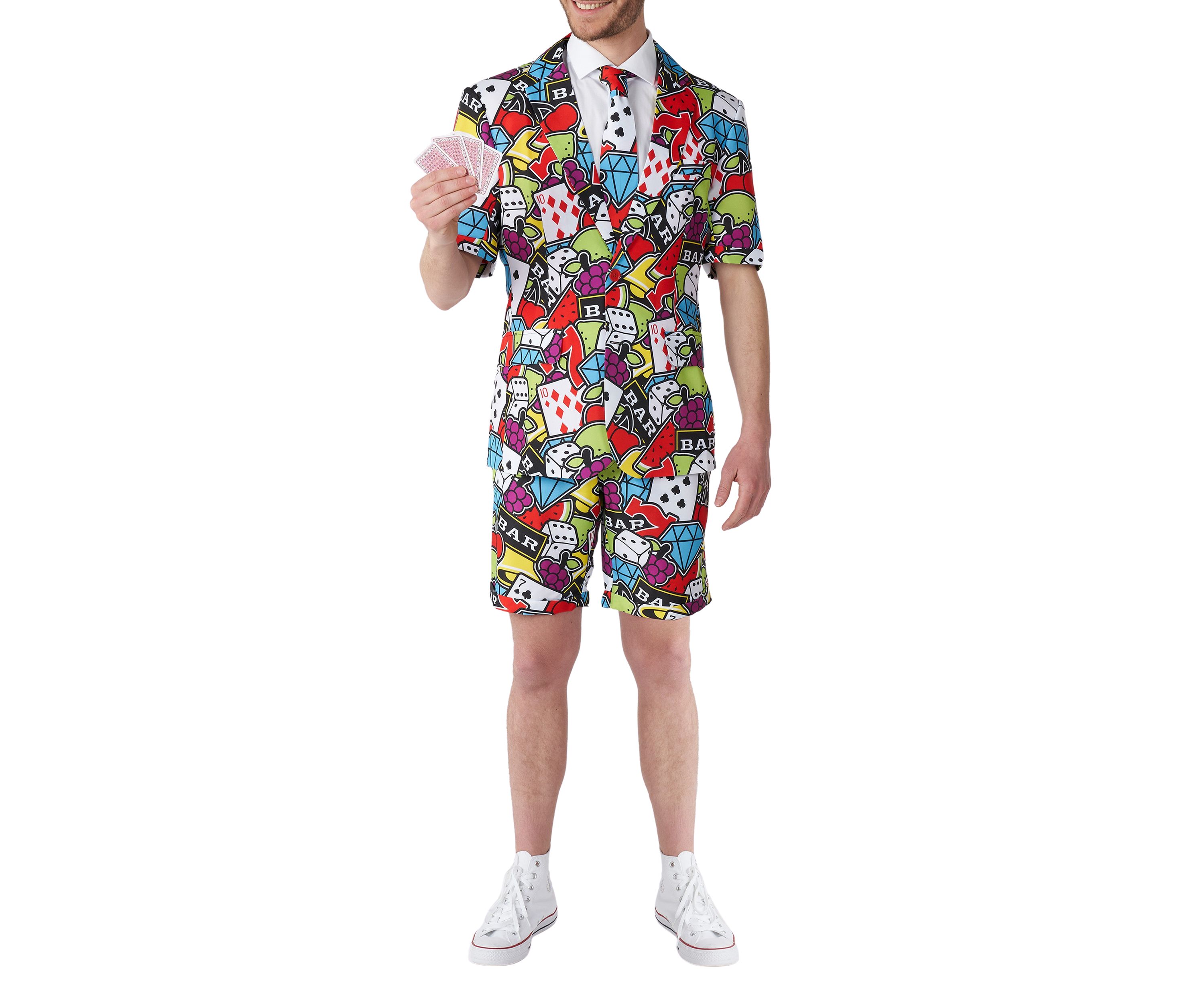 SUMMER Casino Icons 2 Piece Suit + Tie