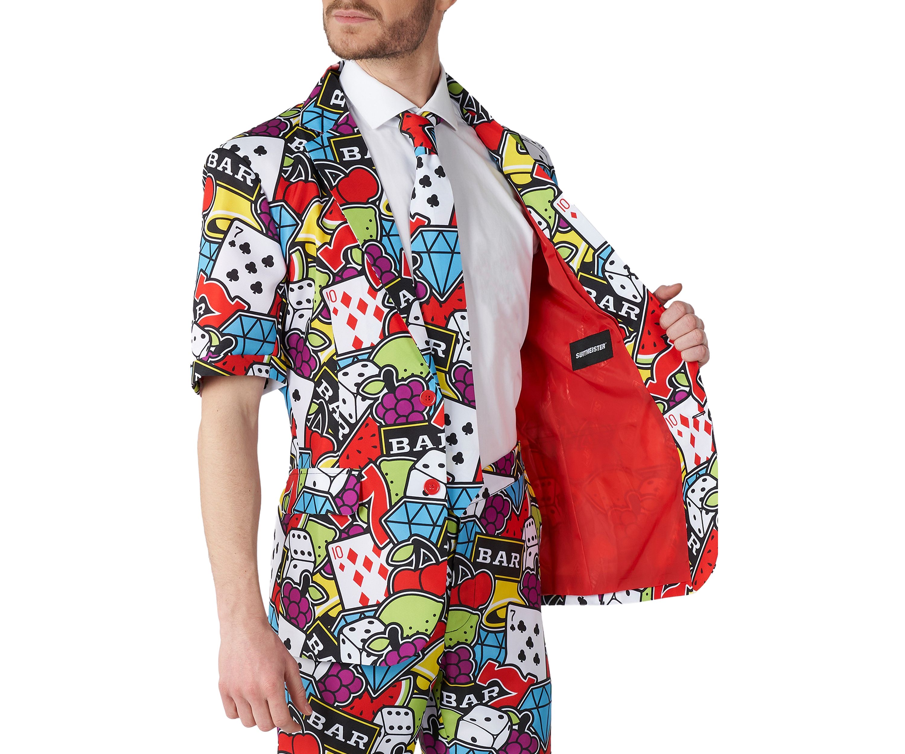 SUMMER Casino Icons 2 Piece Suit + Tie