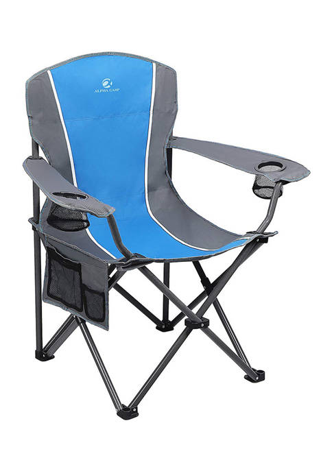 Alphacamp Portable Oversize Camping Arm Chair With Storage