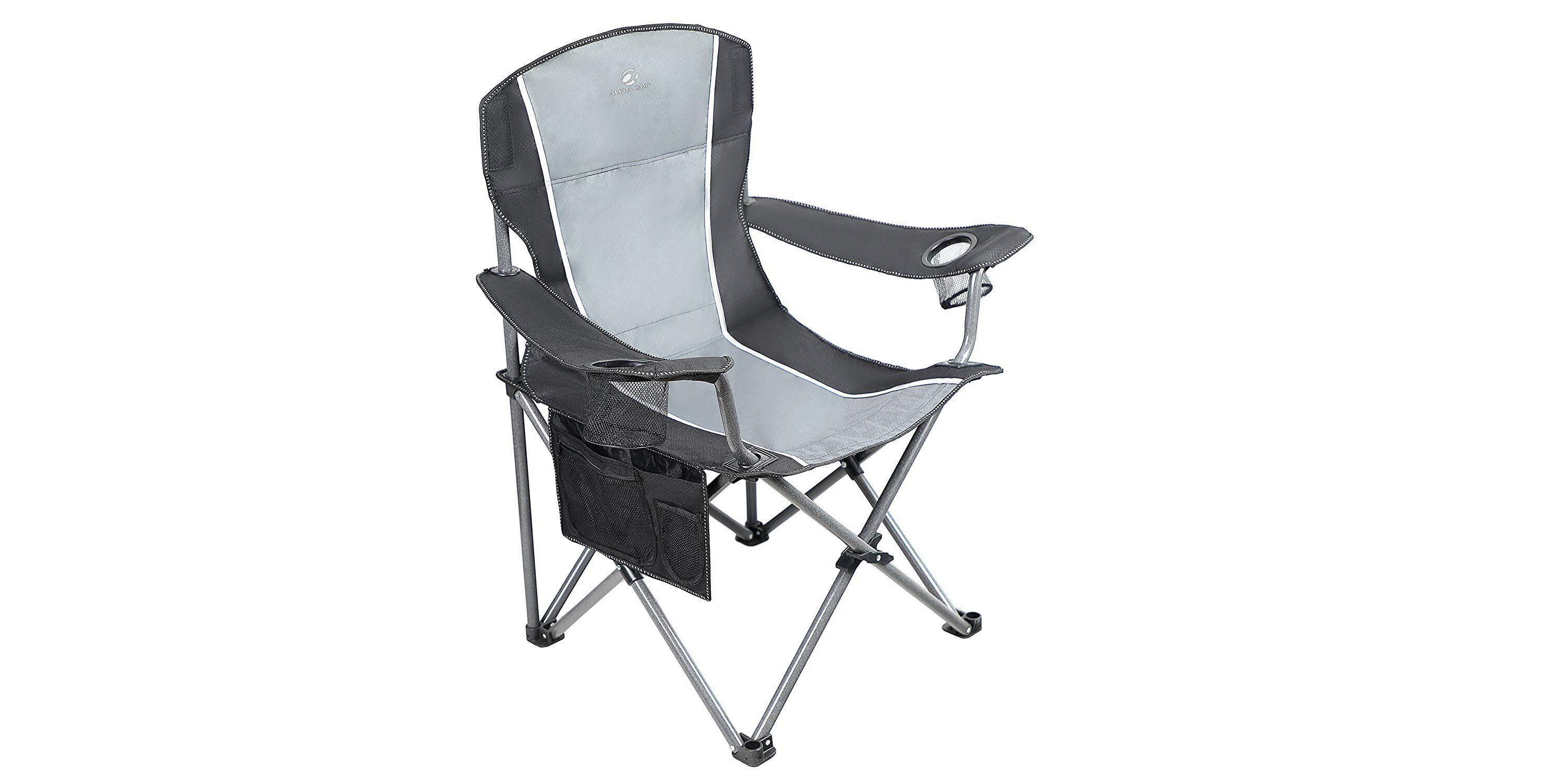 Portable Oversize Camping Arm Chair With Storage Bag