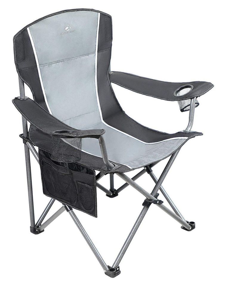 Portable Oversize Camping Arm Chair With Storage Bag