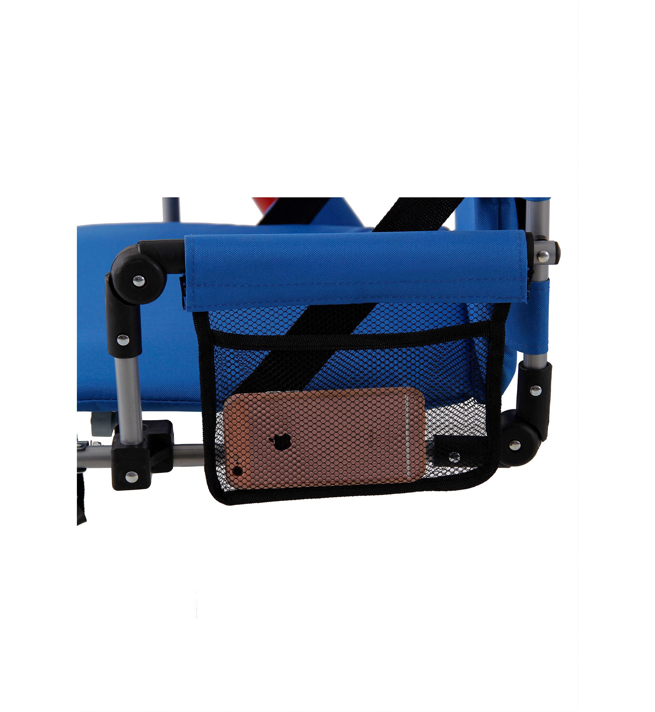 Padded Stadium Bleacher Chair with Armrest and Back