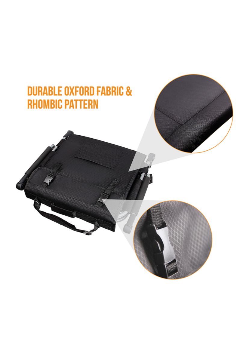 Padded Stadium Bleacher Chair with Armrest and Back