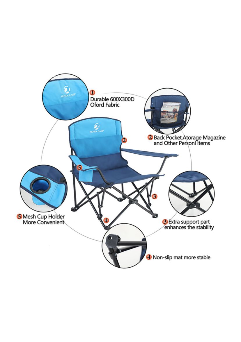 Folding Heavy Duty Oversized Camping Chair