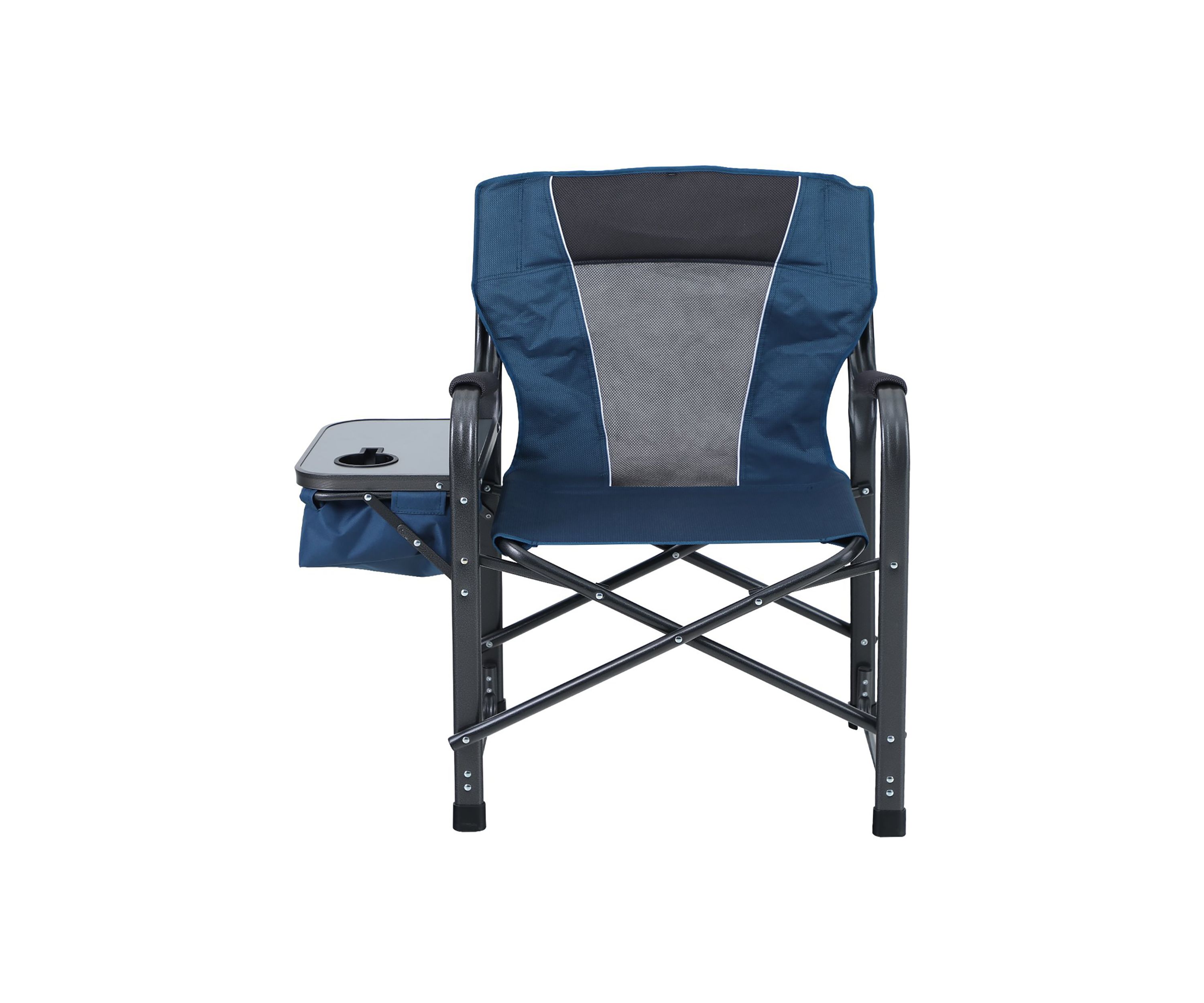 Folding Oversize Director’s Chair With Storage Box and Cup Holder