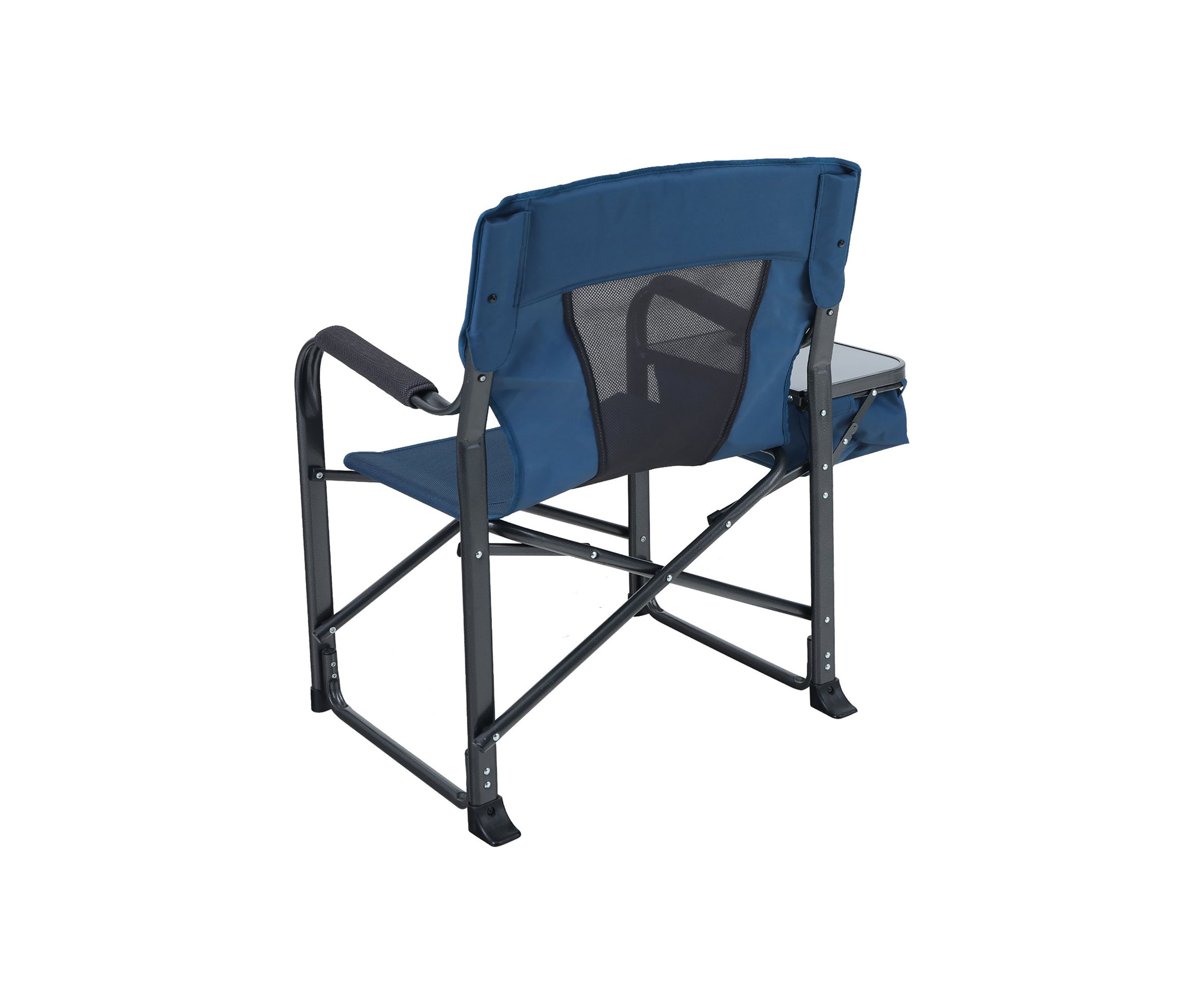 Folding Oversize Director’s Chair With Storage Box and Cup Holder