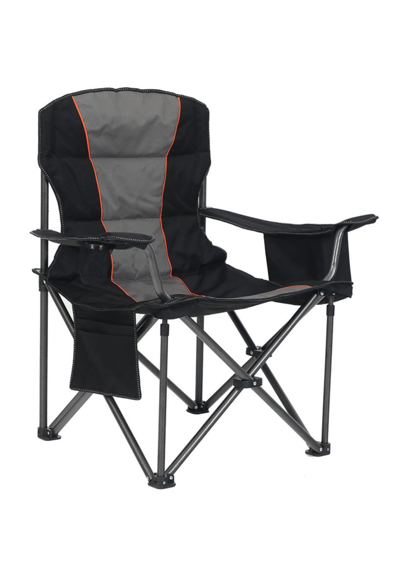 Folding Oversize Camping Chair With Cooler Bag