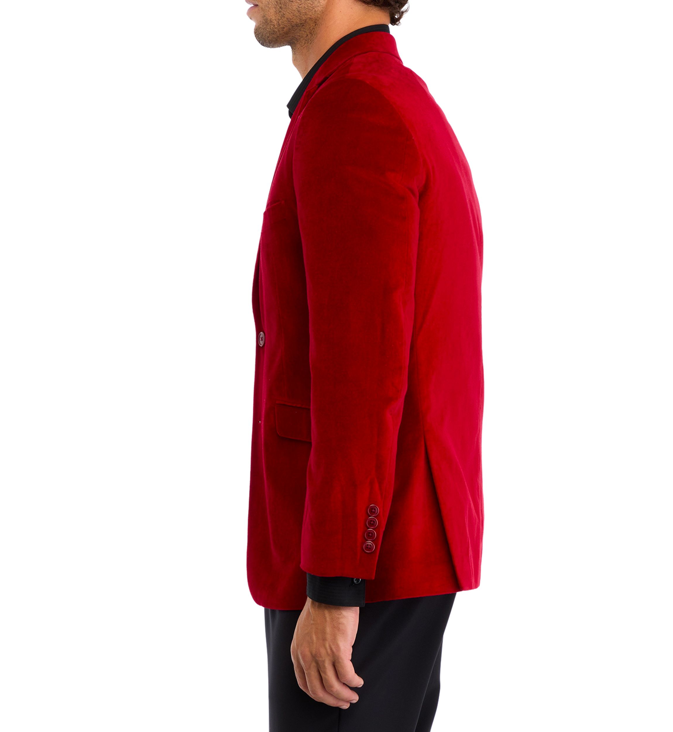 Big & Tall Red Velvet Sport Coat