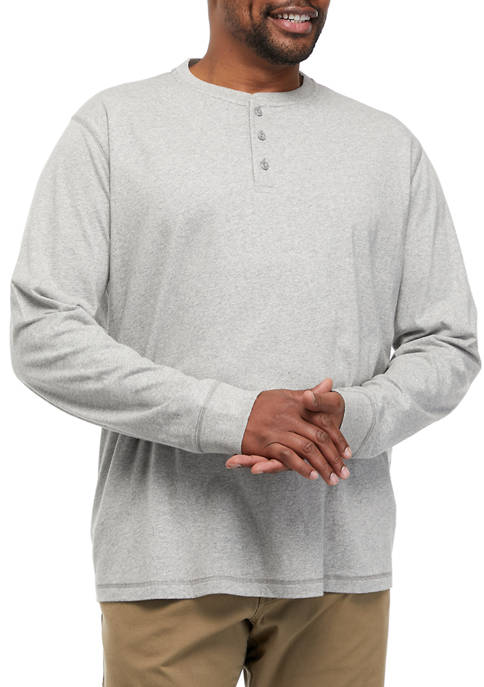 Big & Tall Long Sleeve Henley Shirt