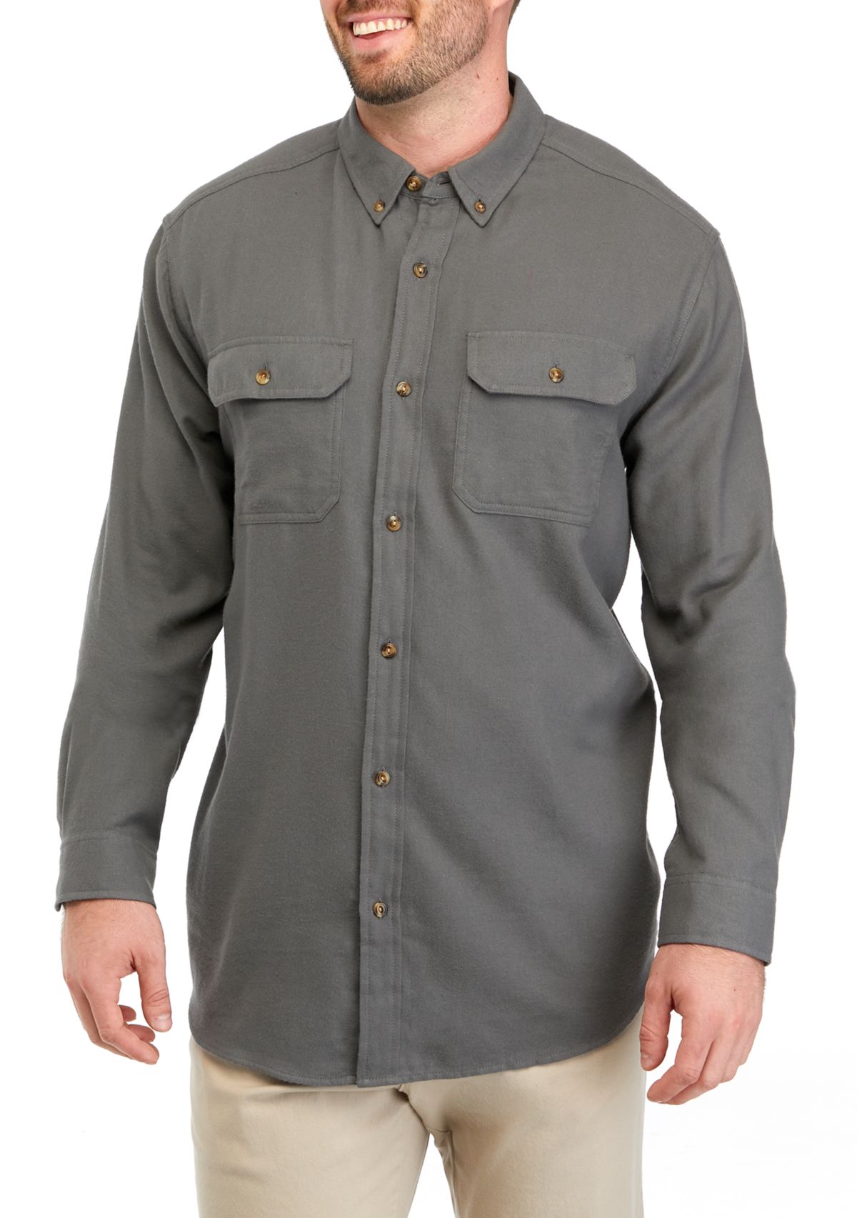 Big & Tall Long Sleeve Flannel Shirt