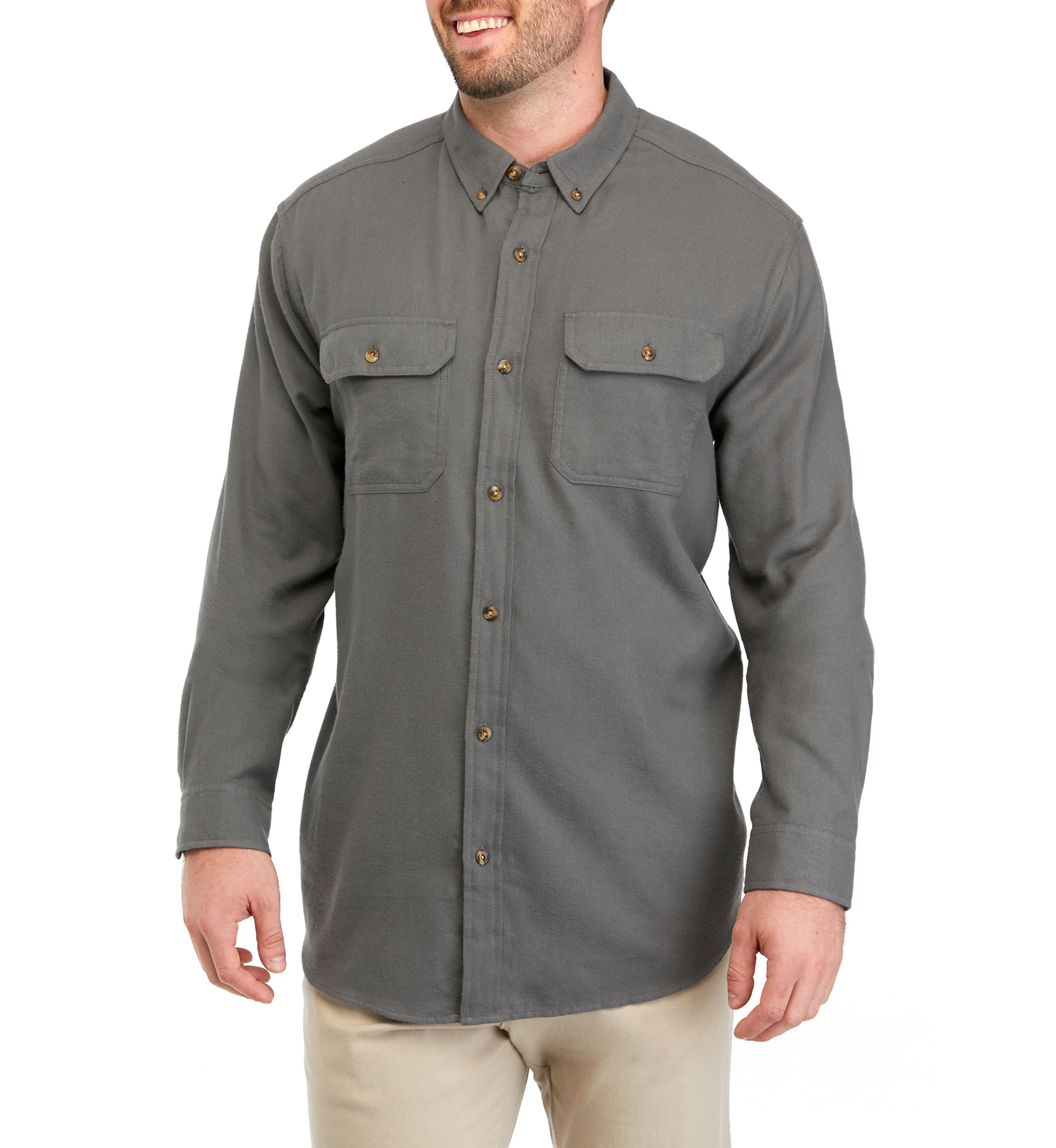 Big & Tall Long Sleeve Flannel Shirt