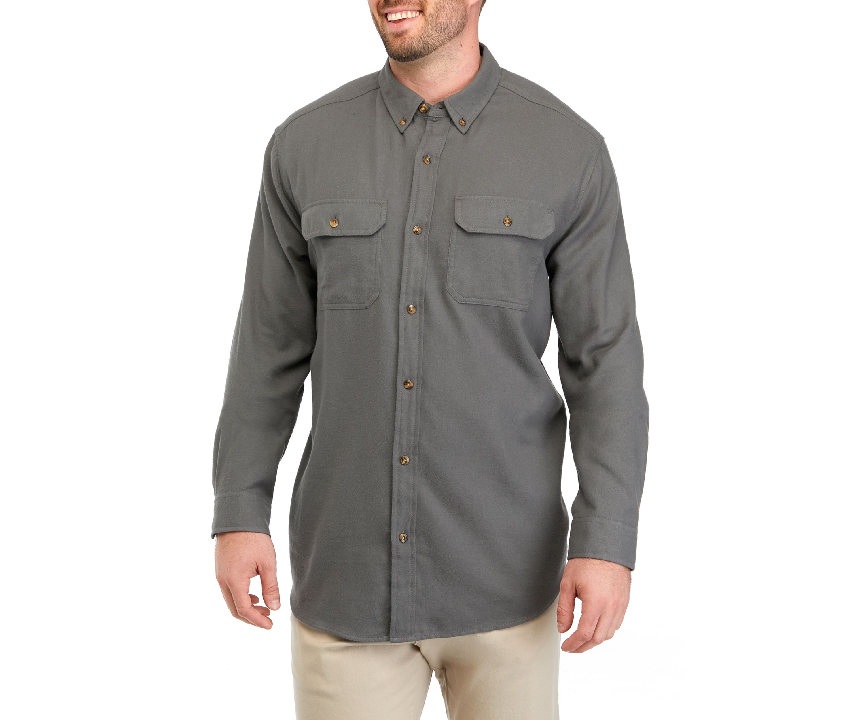 Big & Tall Long Sleeve Flannel Shirt