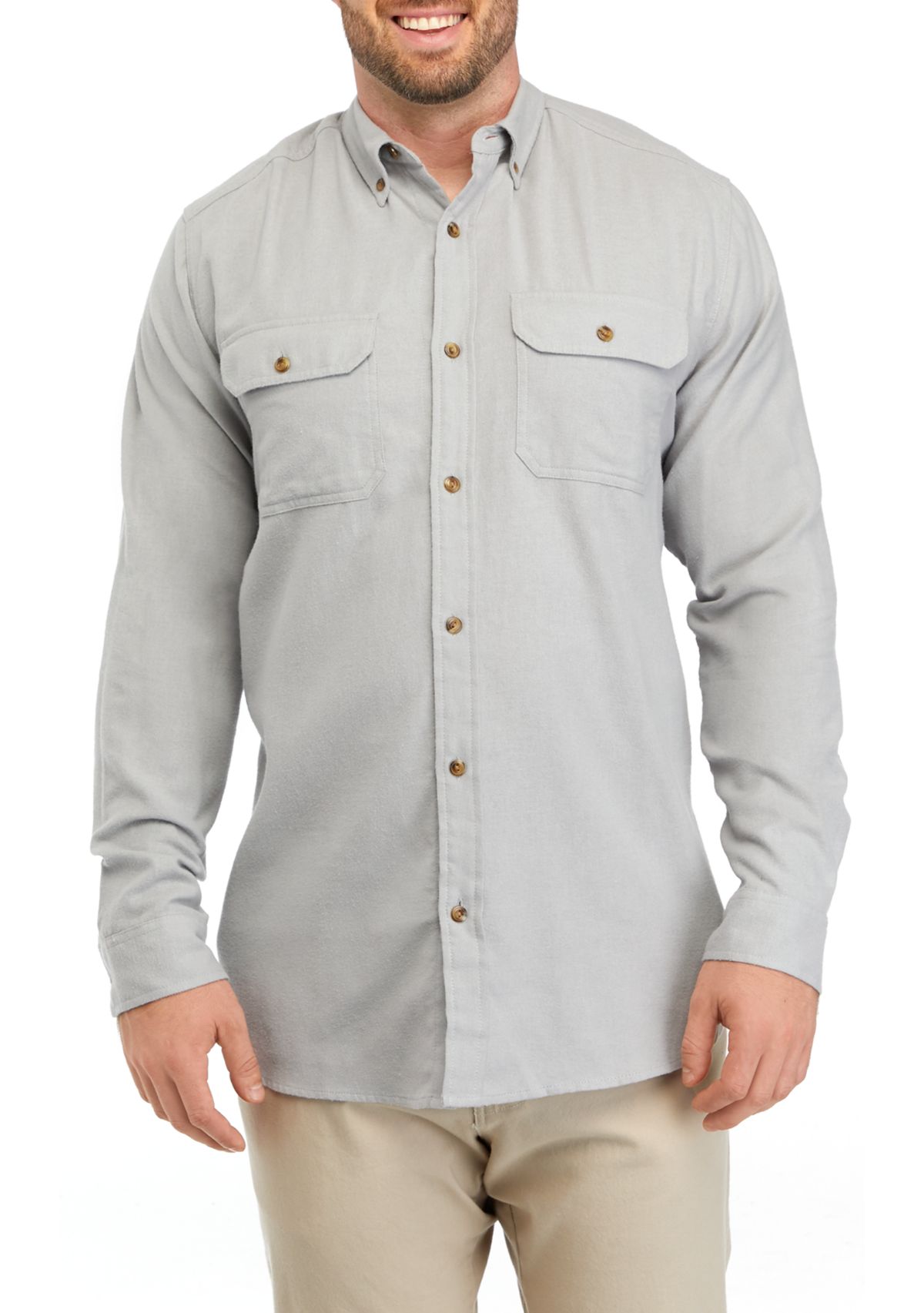 Big & Tall Long Sleeve Flannel Shirt