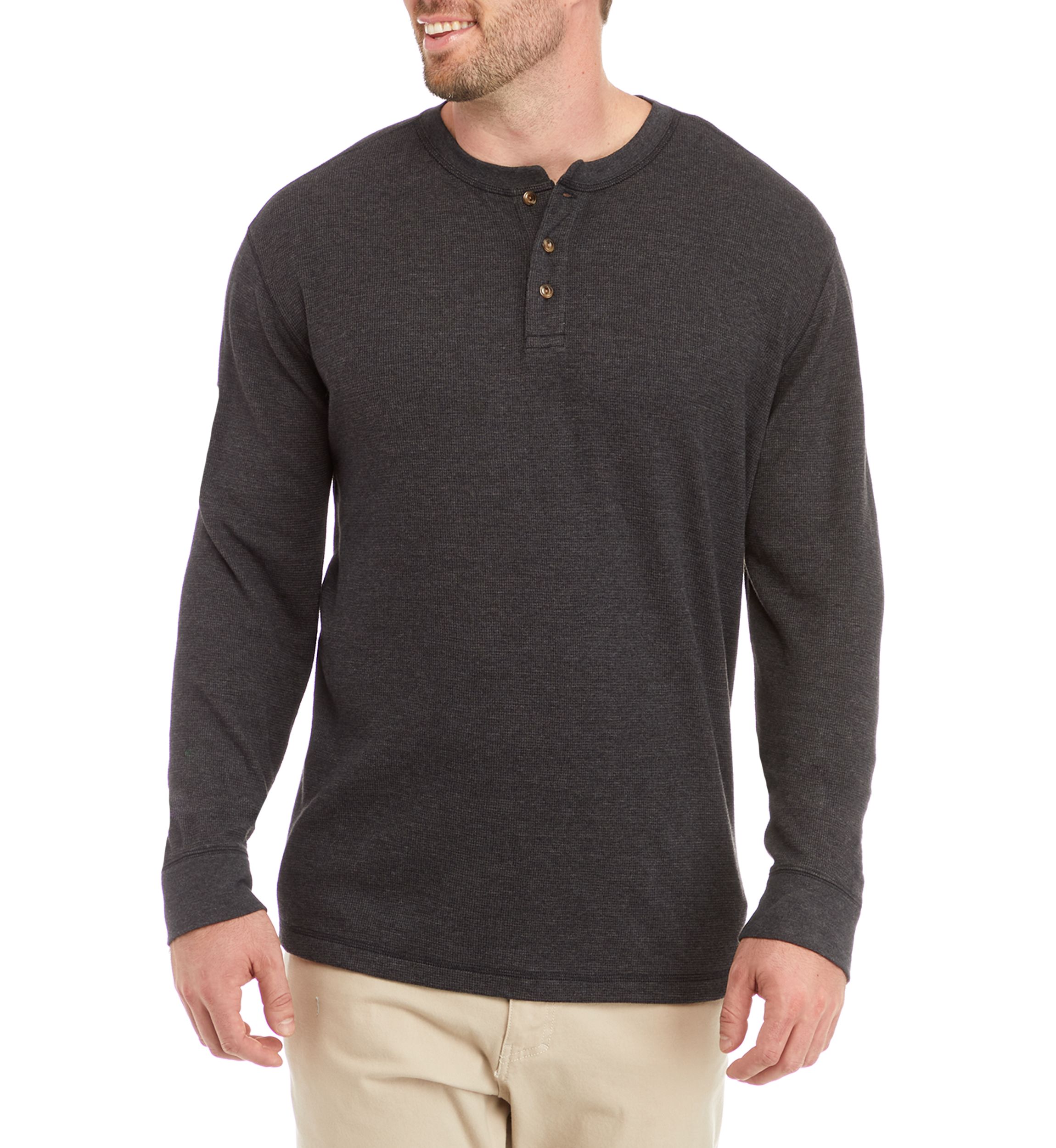 Big & Tall Thermal Henley T-Shirt