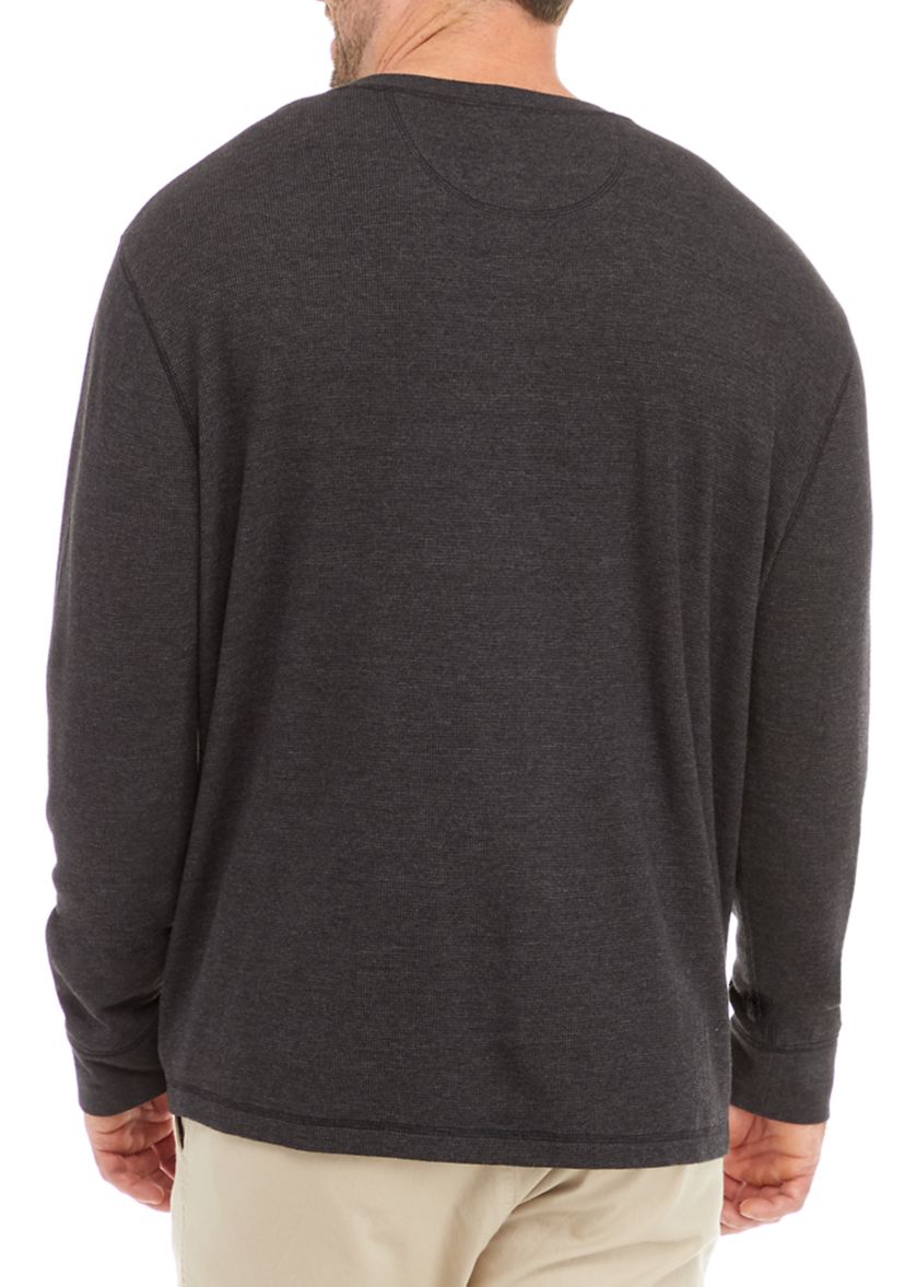 Big & Tall Thermal Henley T-Shirt