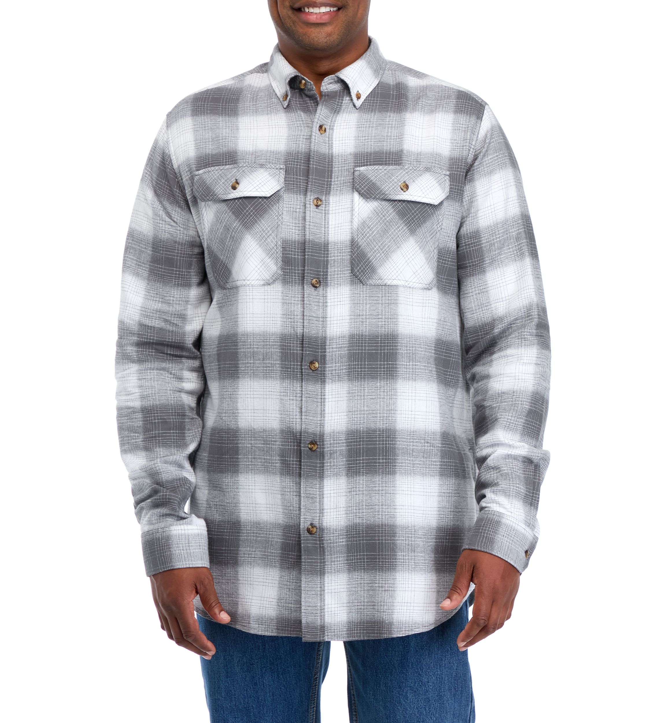 Big & Tall Long Sleeve Flannel Shirt 