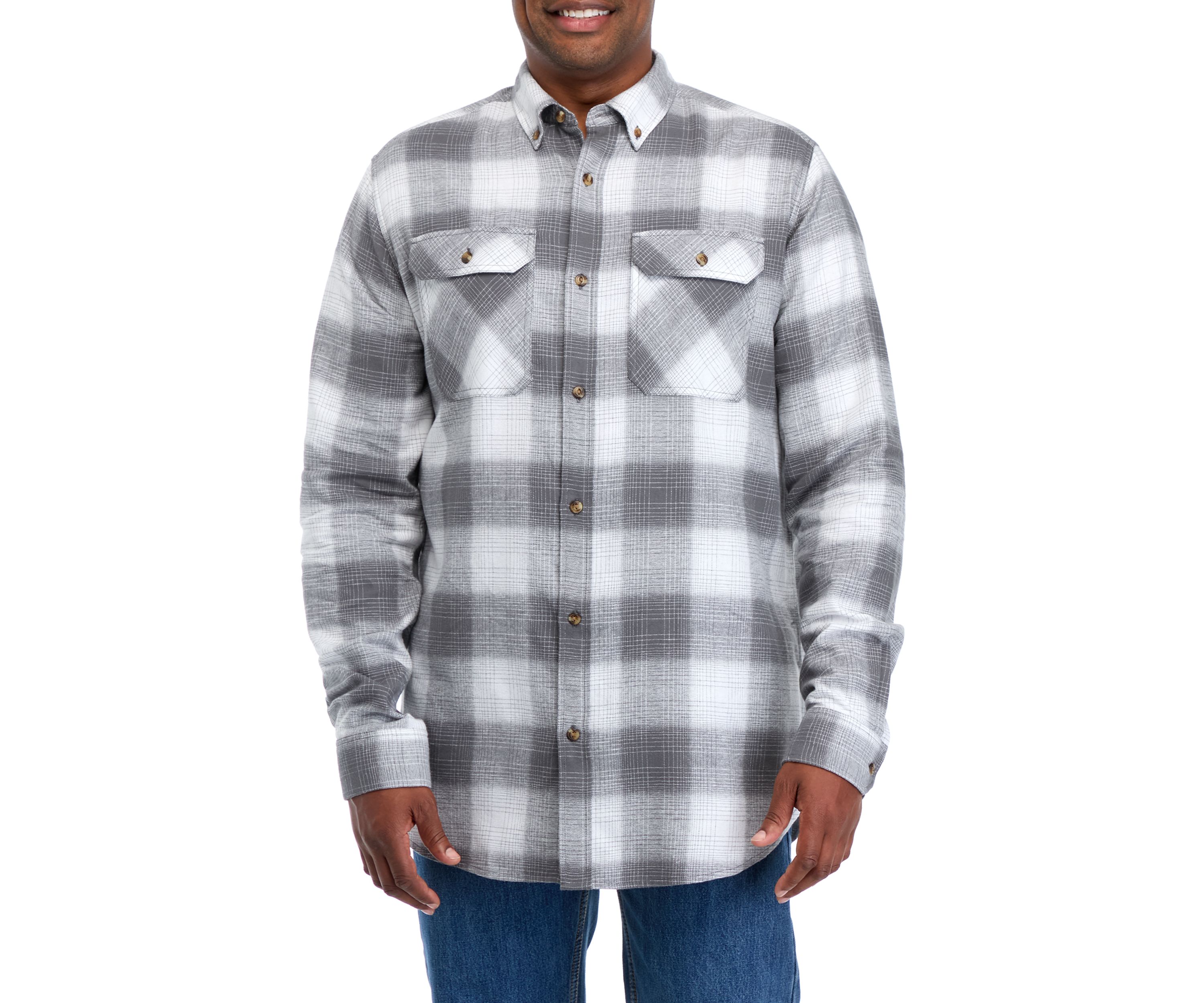 Big & Tall Long Sleeve Flannel Shirt 