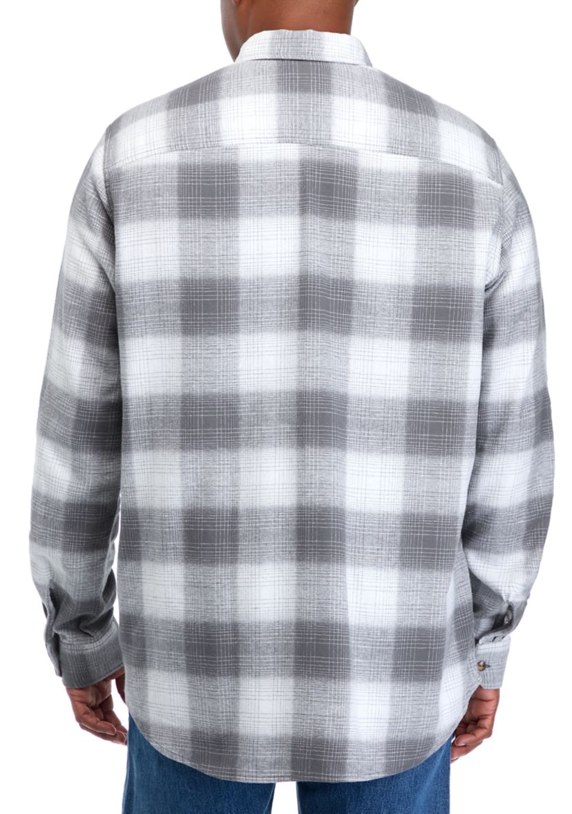 Big & Tall Long Sleeve Flannel Shirt 