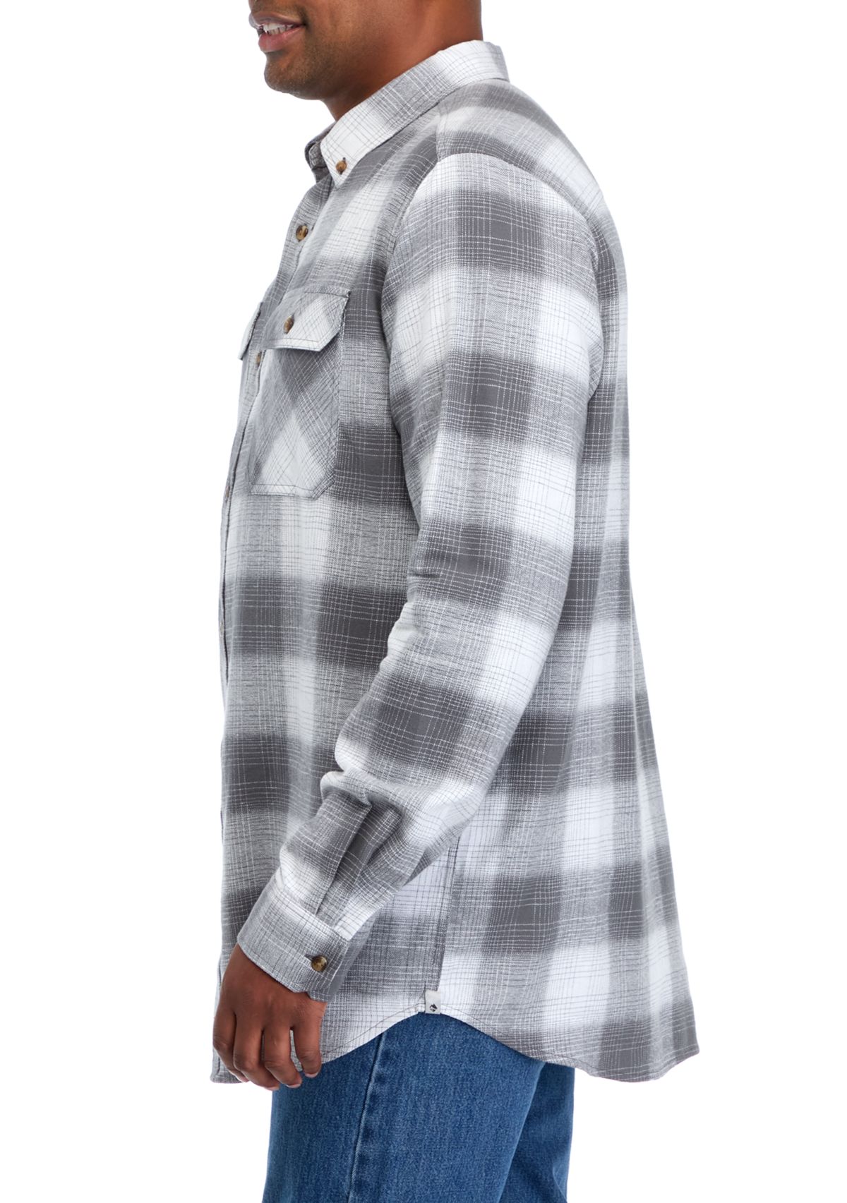 Big & Tall Long Sleeve Flannel Shirt 