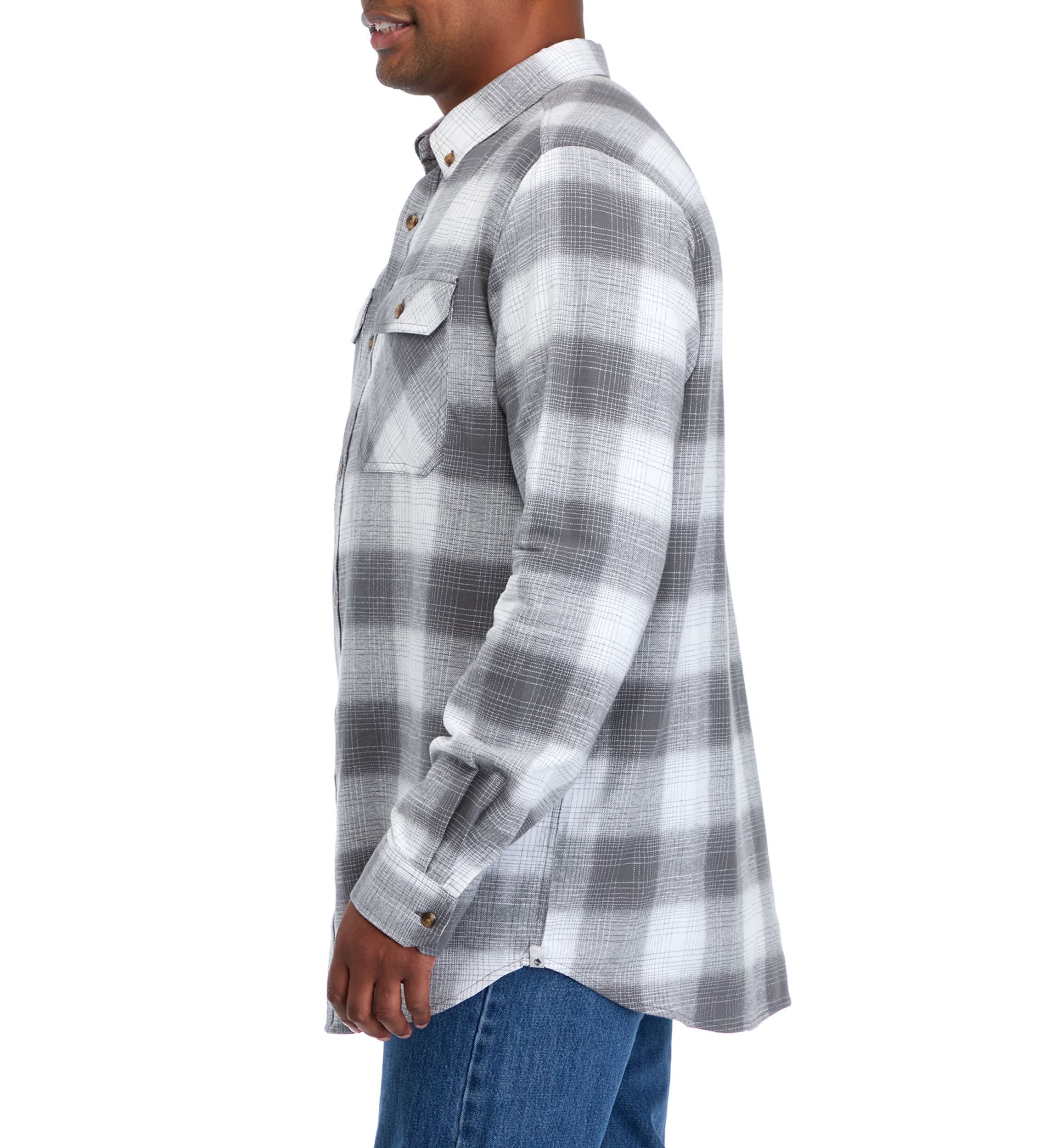 Big & Tall Long Sleeve Flannel Shirt 