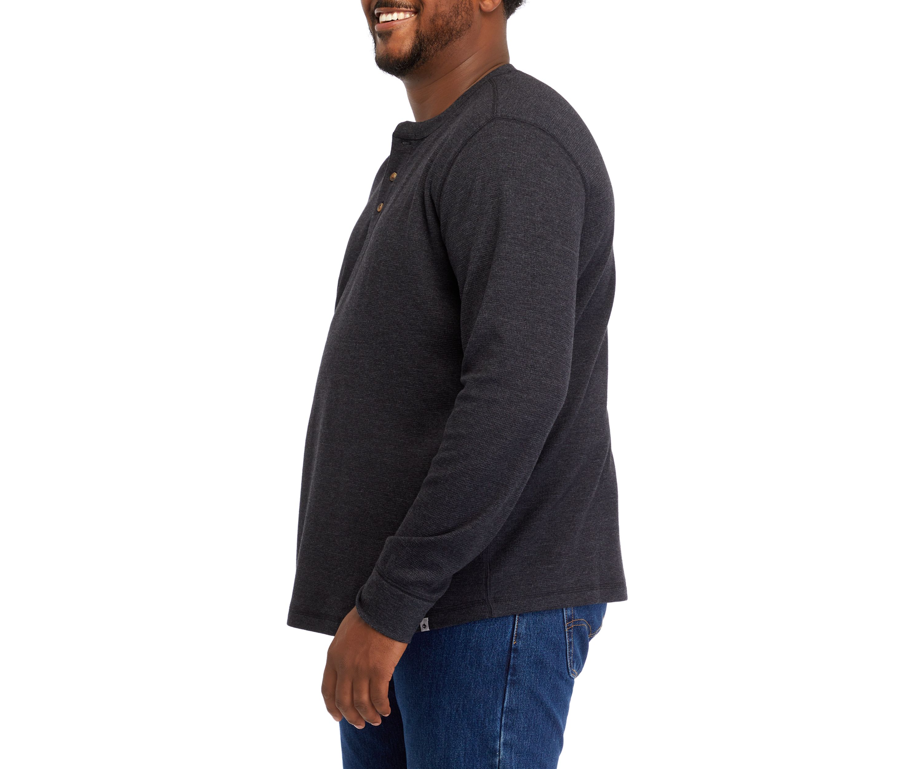 Big & Tall Long Sleeve Thermal Henley Shirt