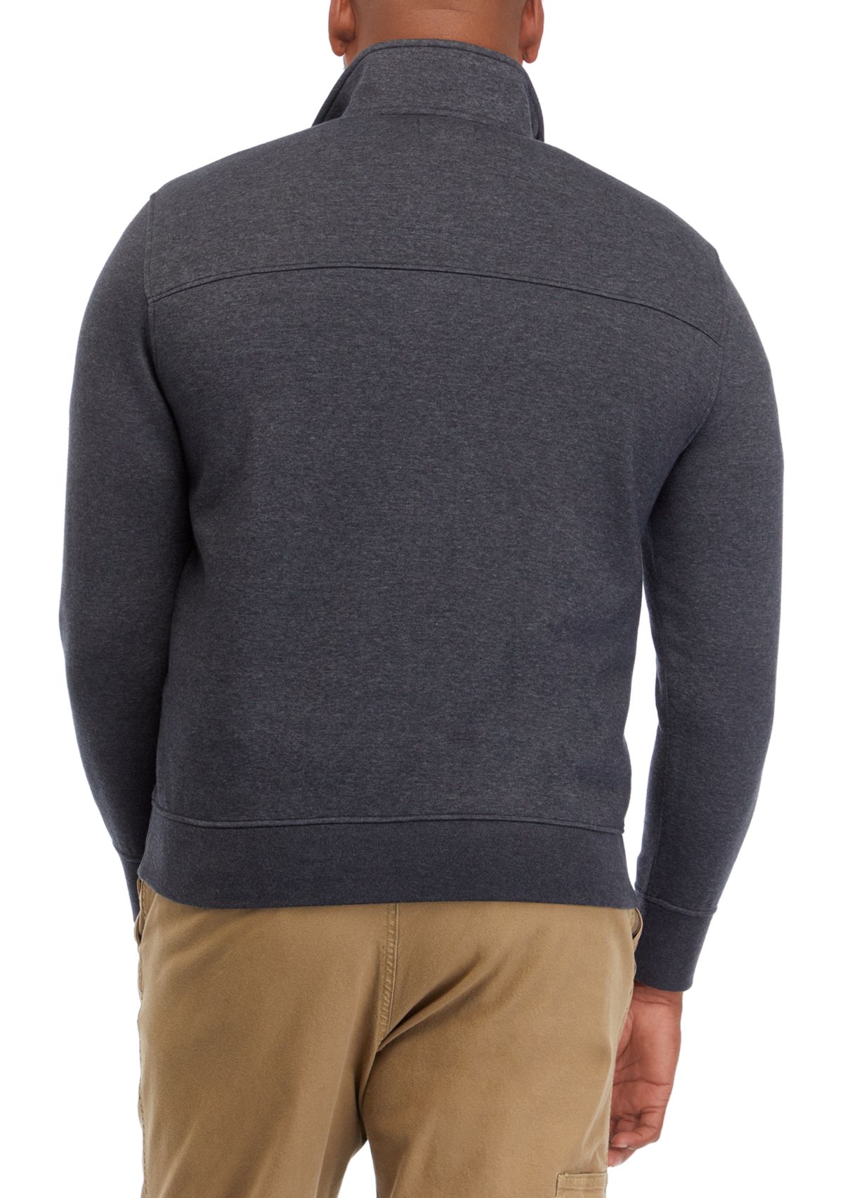 Big & Tall Quarter Zip Fleece Pullover