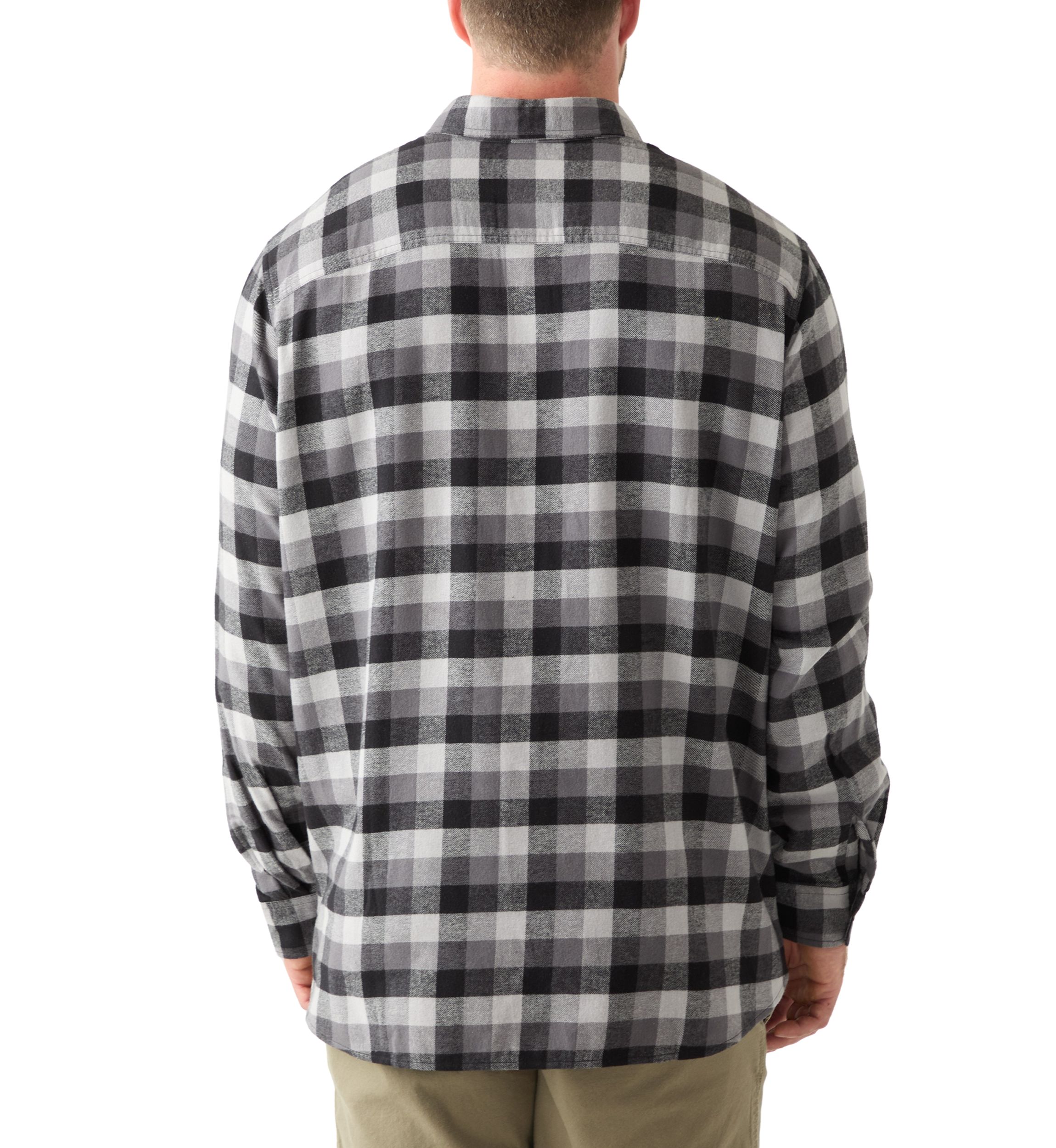 Big & Tall Long Sleeve Woven Flannel Shirt