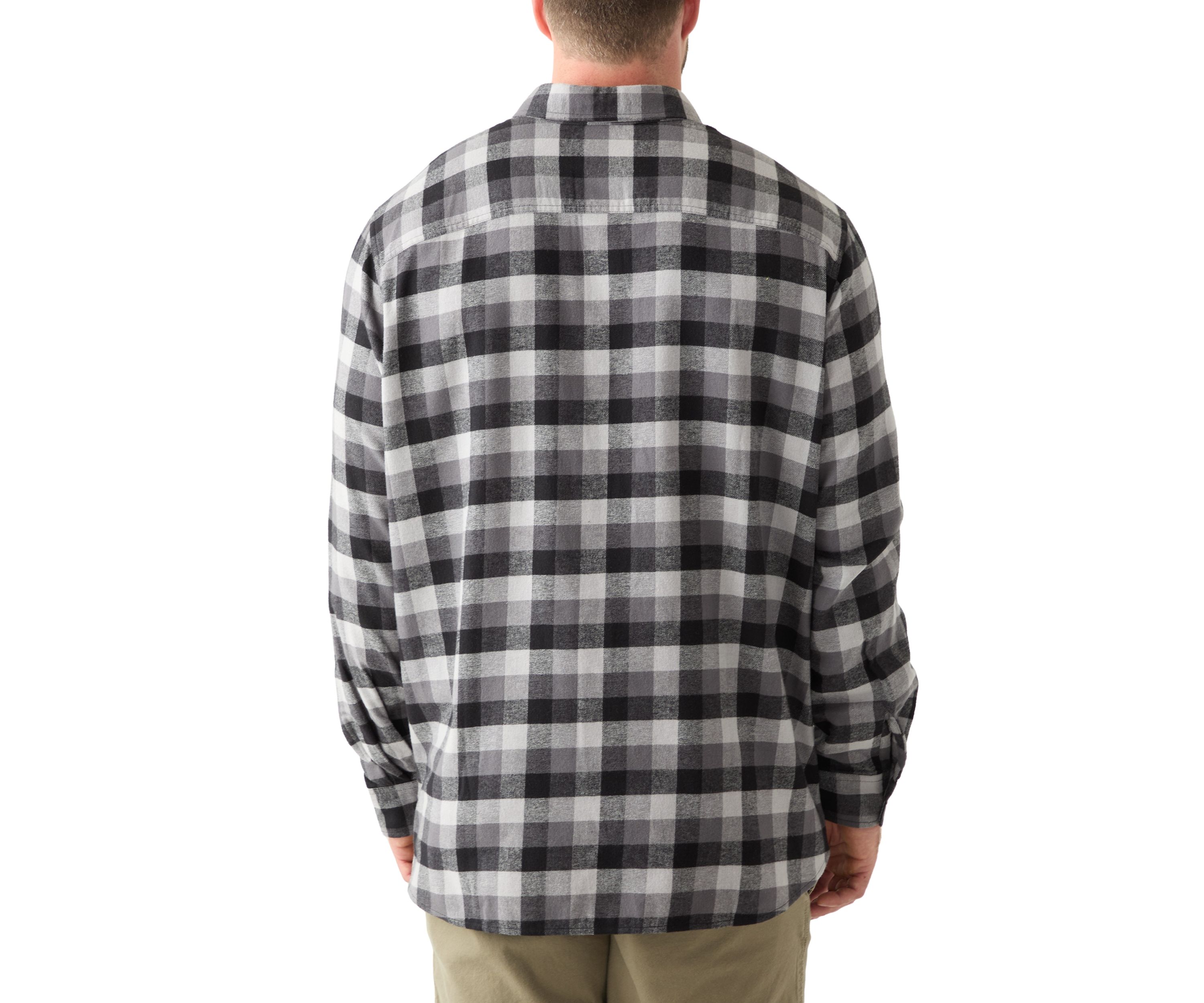 Big & Tall Long Sleeve Woven Flannel Shirt