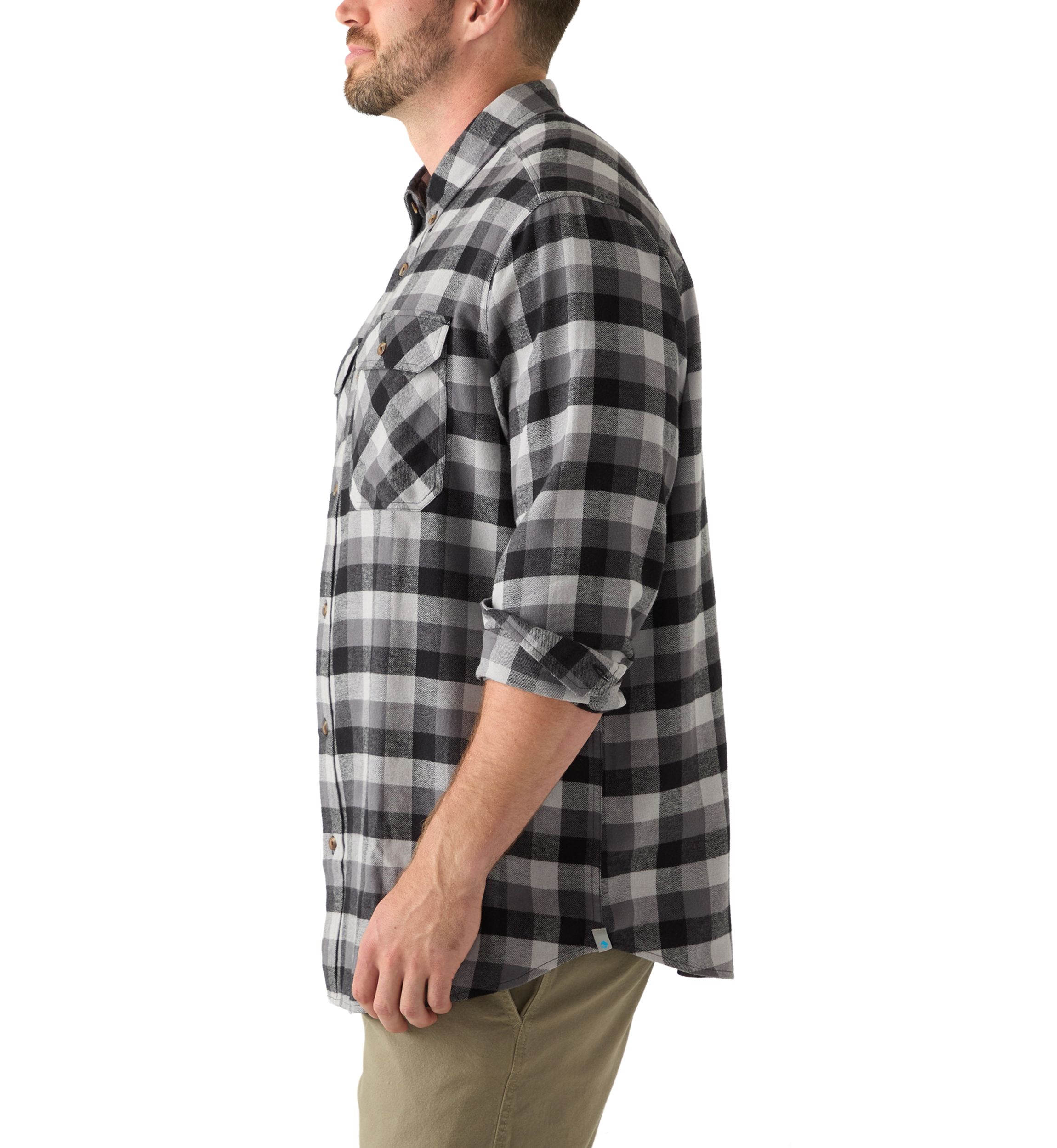 Big & Tall Long Sleeve Woven Flannel Shirt
