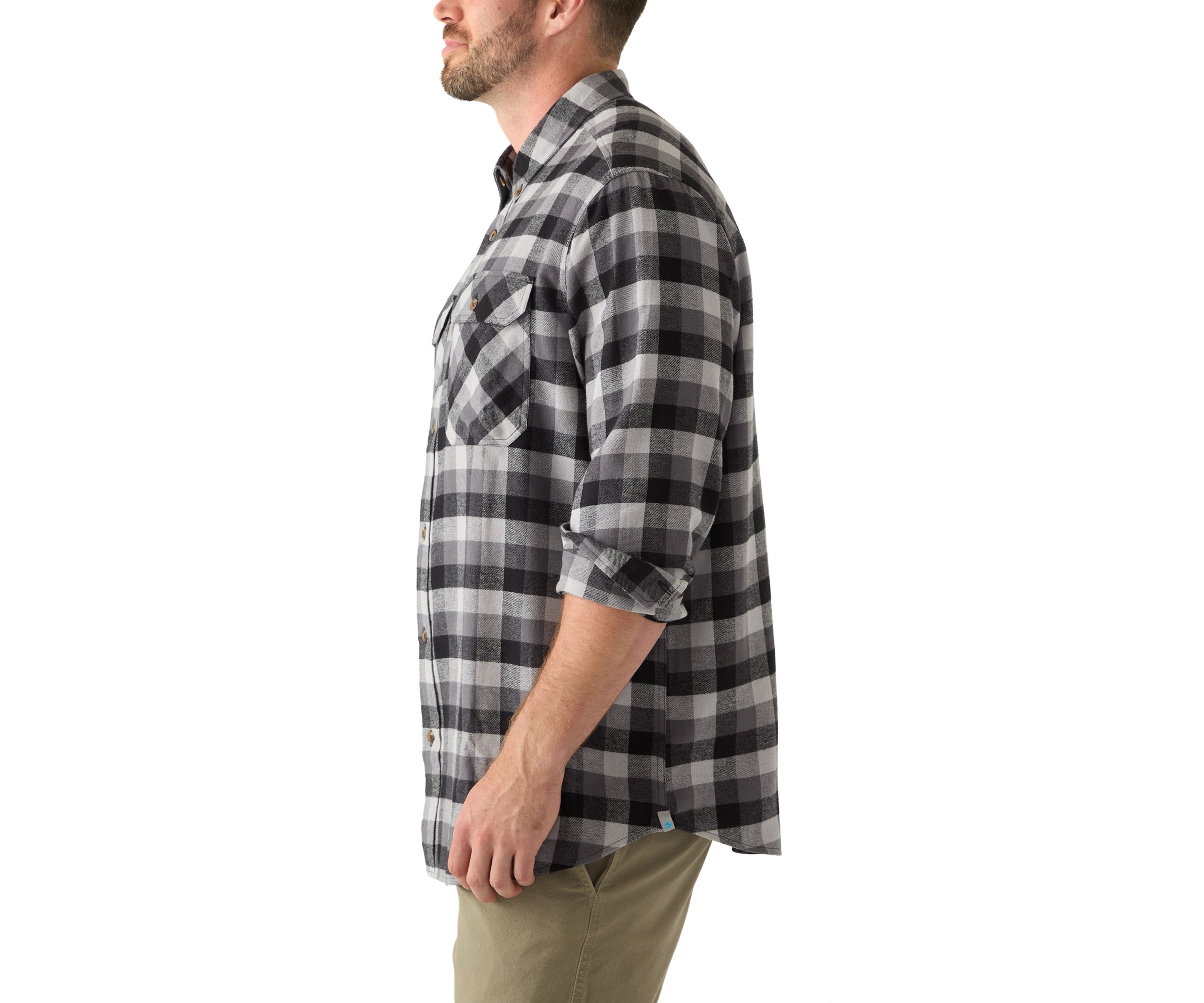 Big & Tall Long Sleeve Woven Flannel Shirt