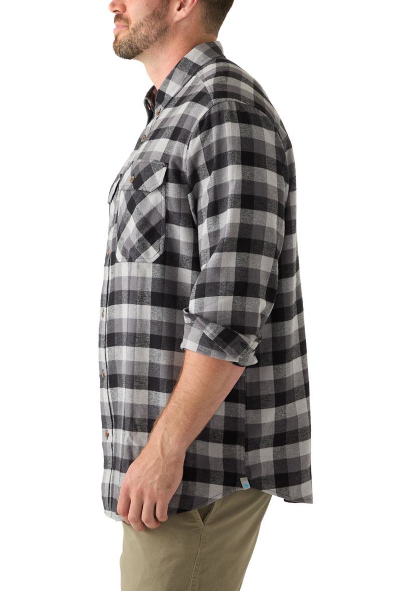 Big & Tall Long Sleeve Woven Flannel Shirt