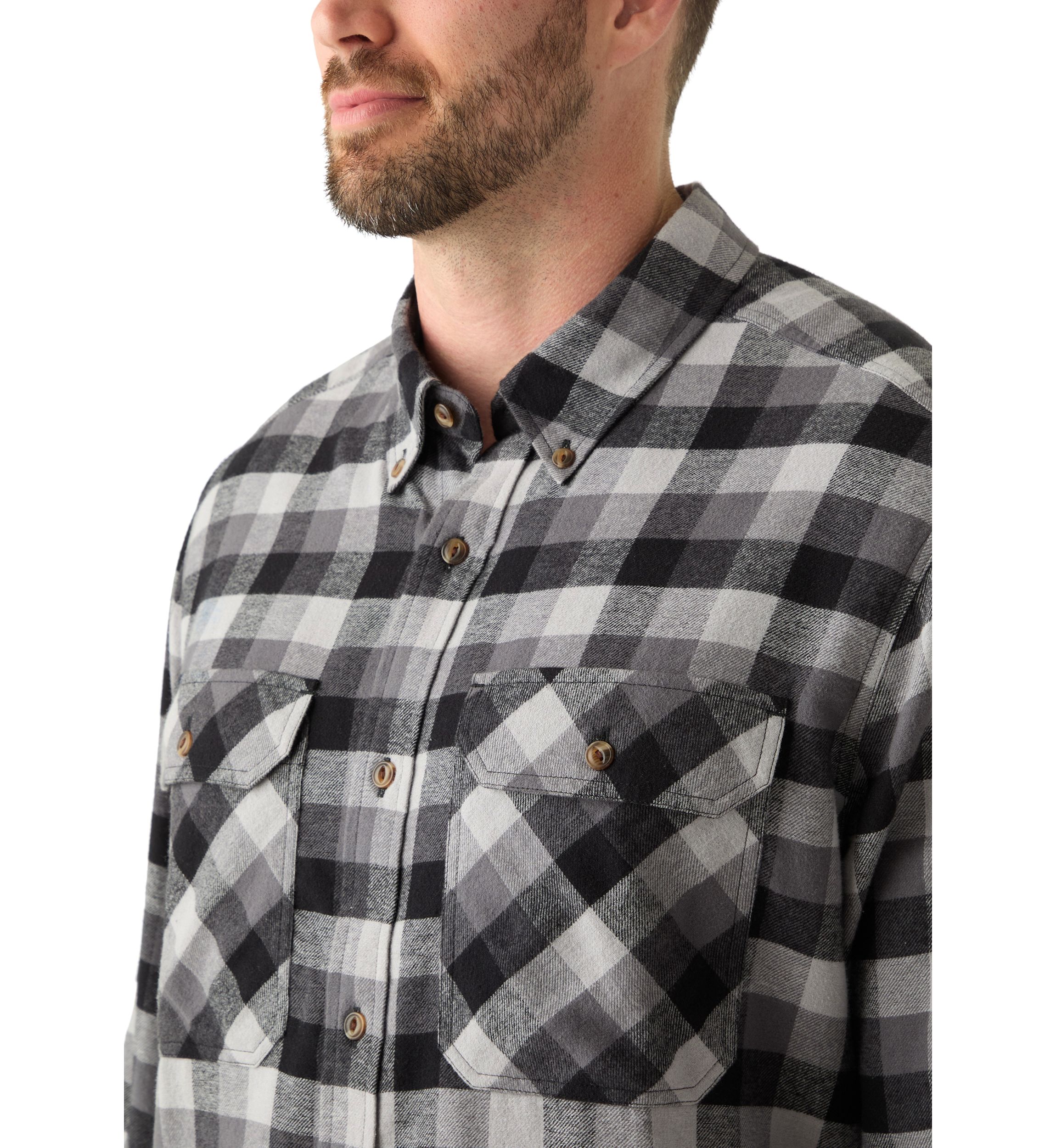 Big & Tall Long Sleeve Woven Flannel Shirt