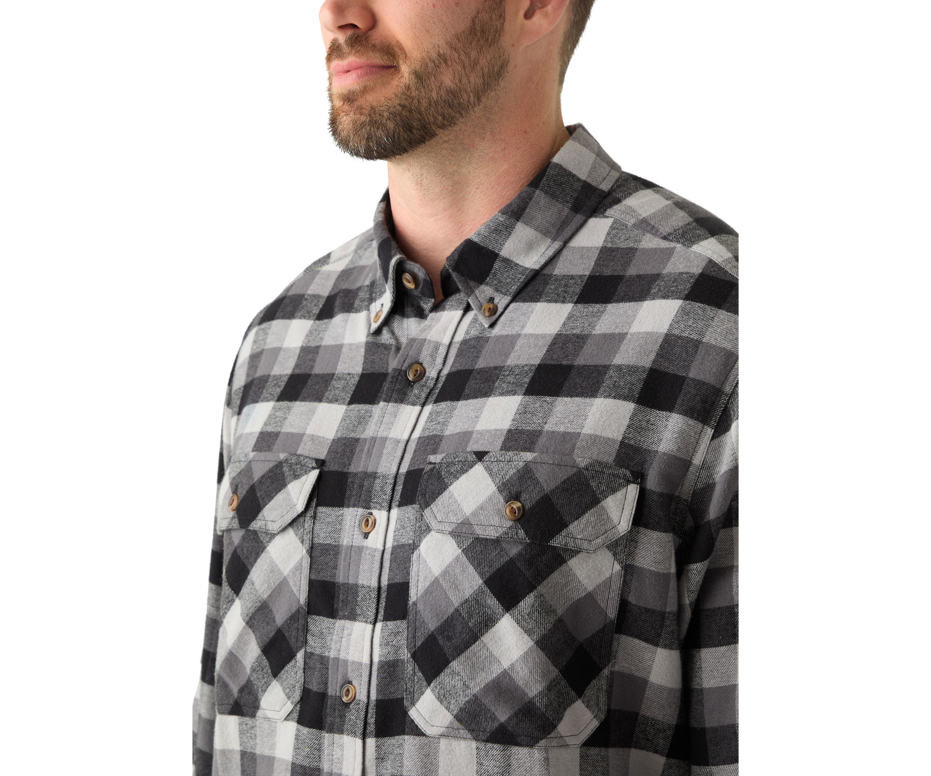 Big & Tall Long Sleeve Woven Flannel Shirt