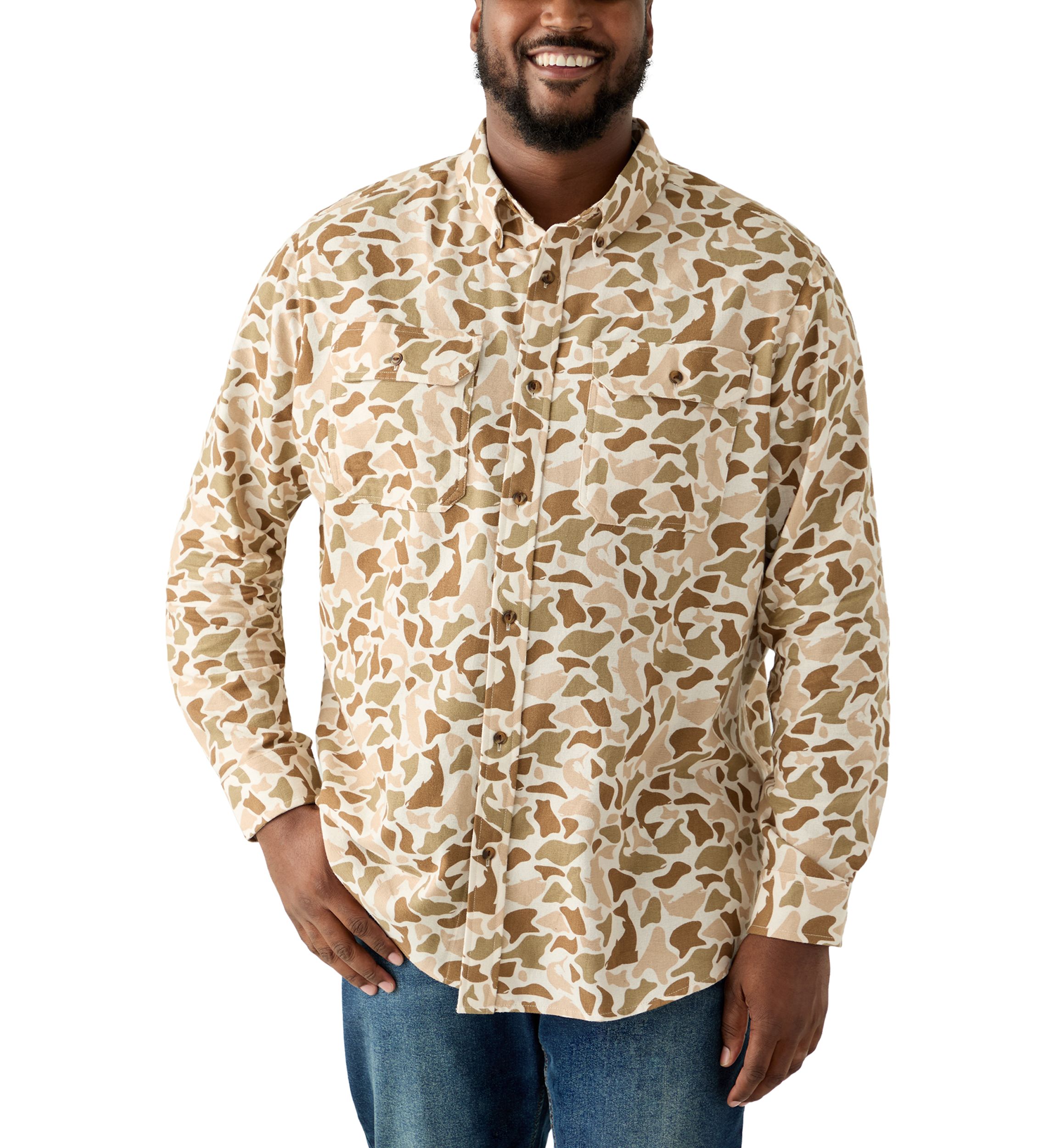 Big & Tall Printed Flannel Shirt