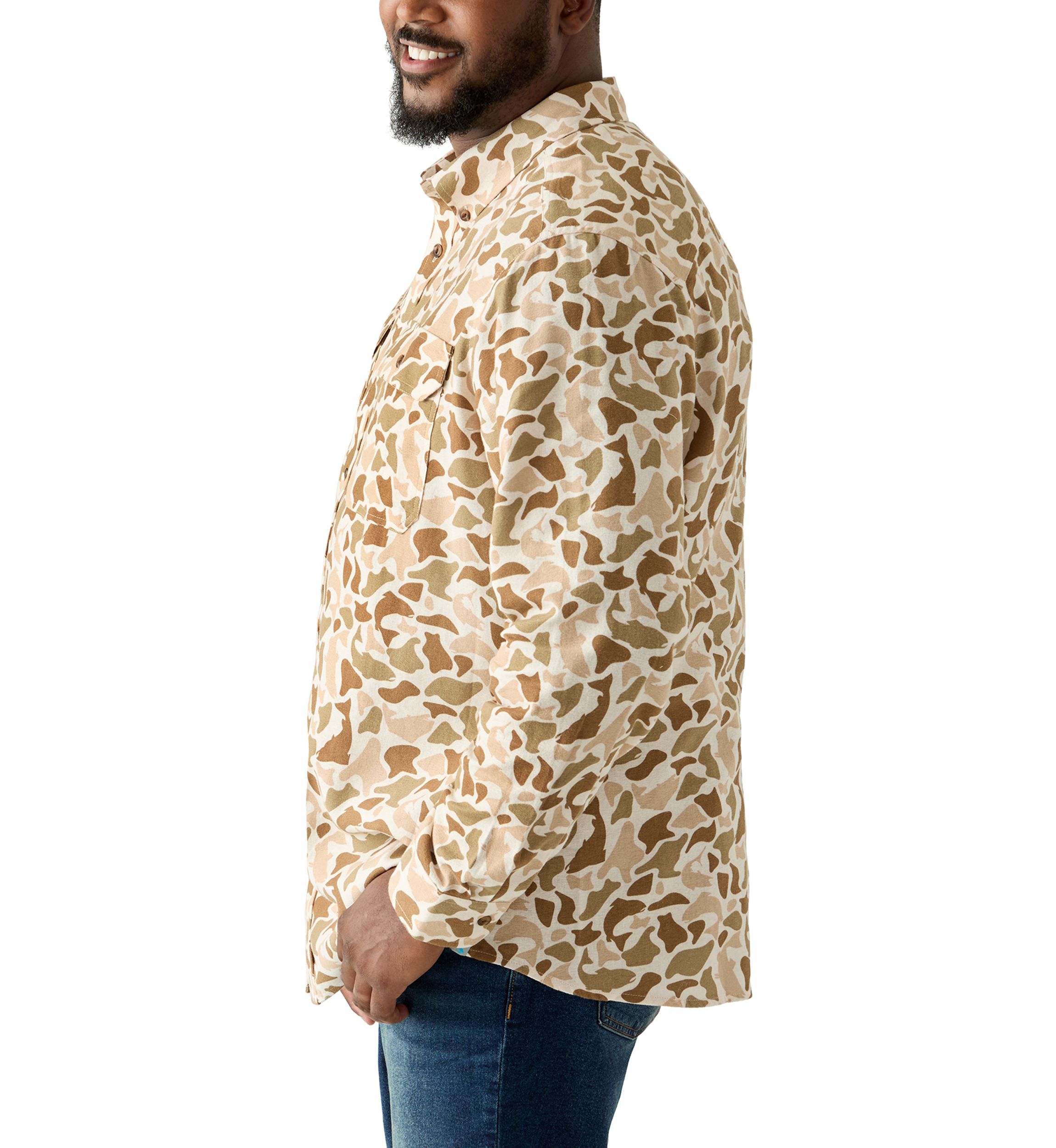 Big & Tall Printed Flannel Shirt