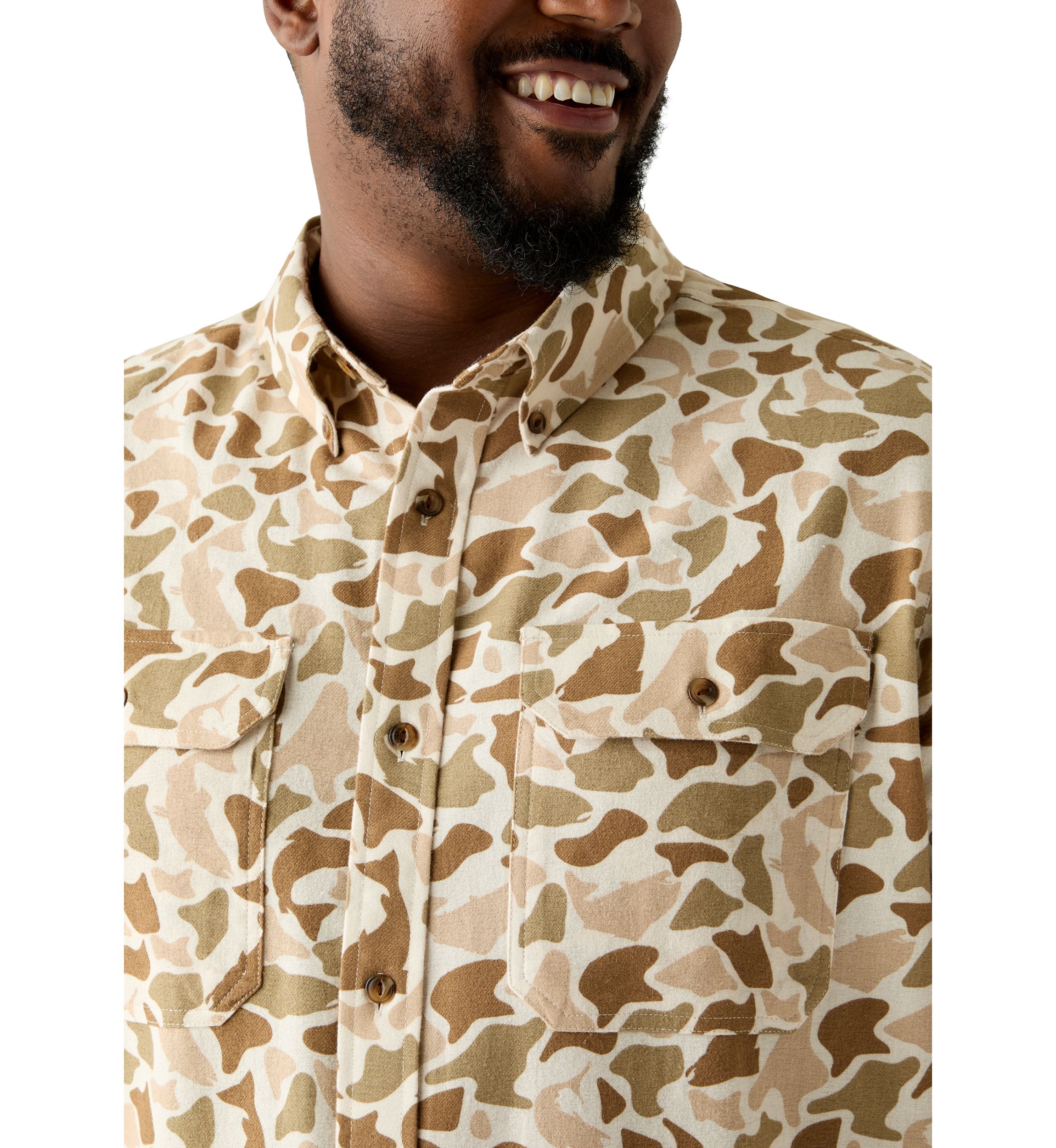 Big & Tall Printed Flannel Shirt